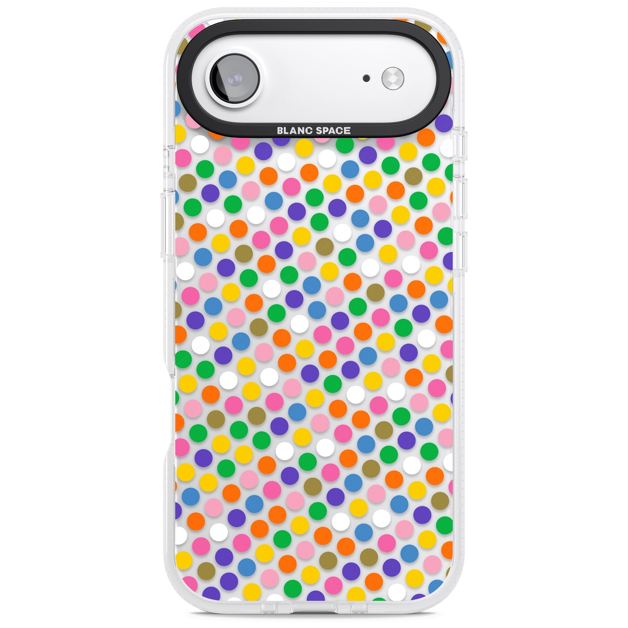 Multicolour Polka Dot Fiesta iPhone 17 Air Impact Air Clear Phone Case
