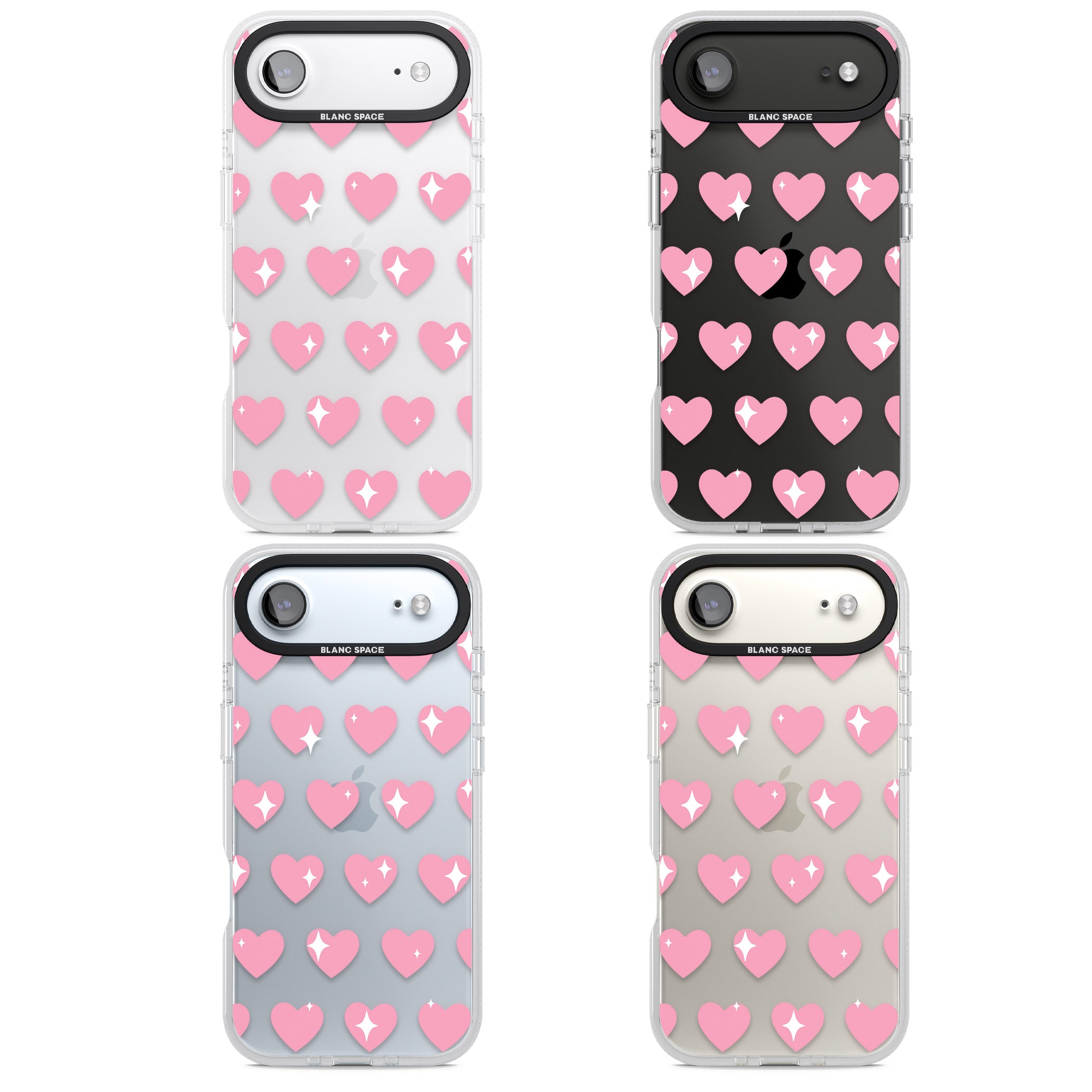Sweet Hearts iPhone 17 Air Impact Air Clear Phone Case APT Impact Protection