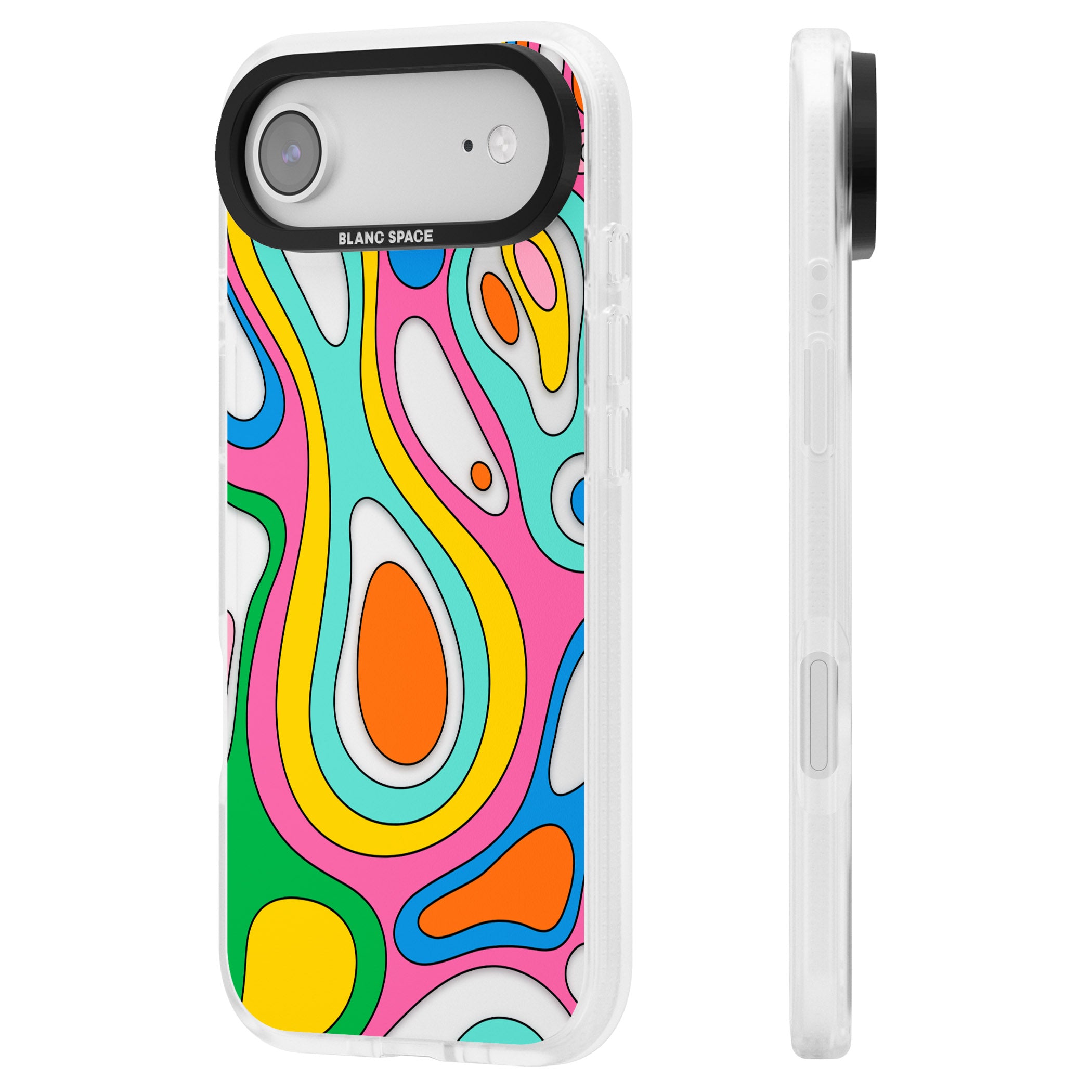 Dreams & Grooves iPhone 17 Air Impact Air Clear Phone Case Side Profile