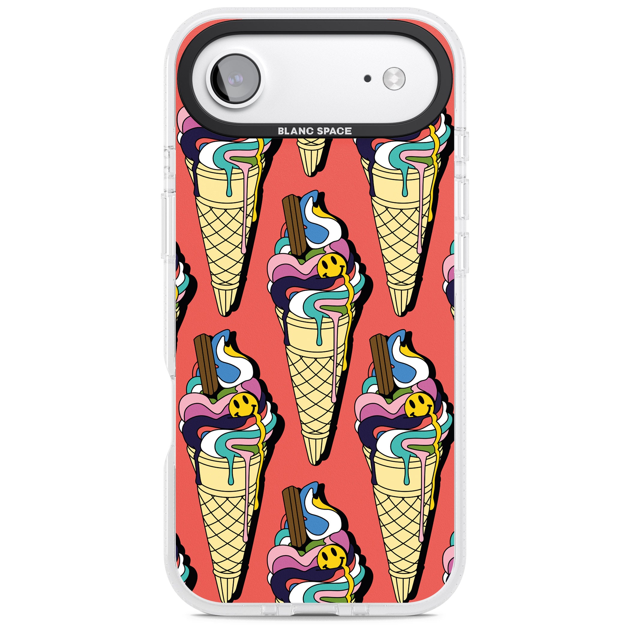 Trip & Drip Ice Cream (Red) iPhone 17 Air Impact Air Clear Phone Case