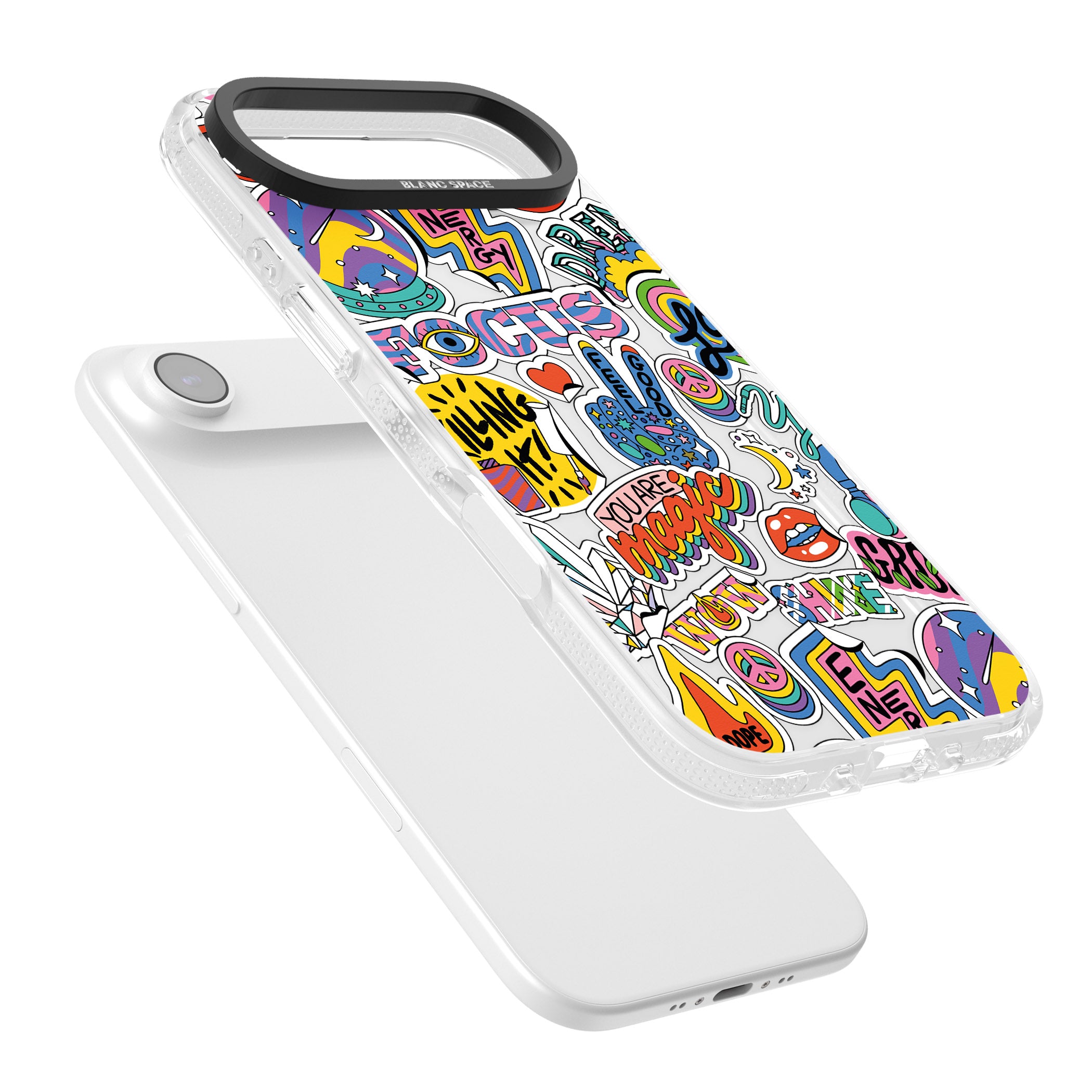 Magic Sticker Collage iPhone 17 Air Impact Air Clear Phone Case Colours
