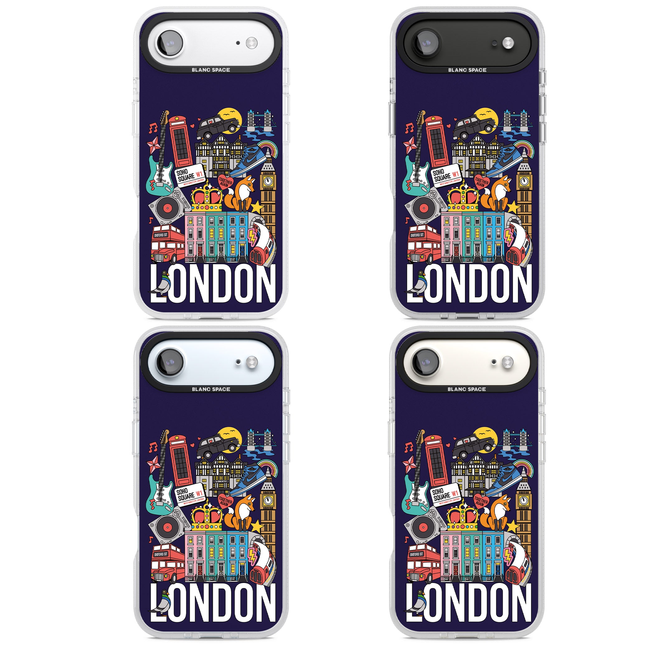 London Calling iPhone 17 Air Impact Air Clear Phone Case APT Impact Protection