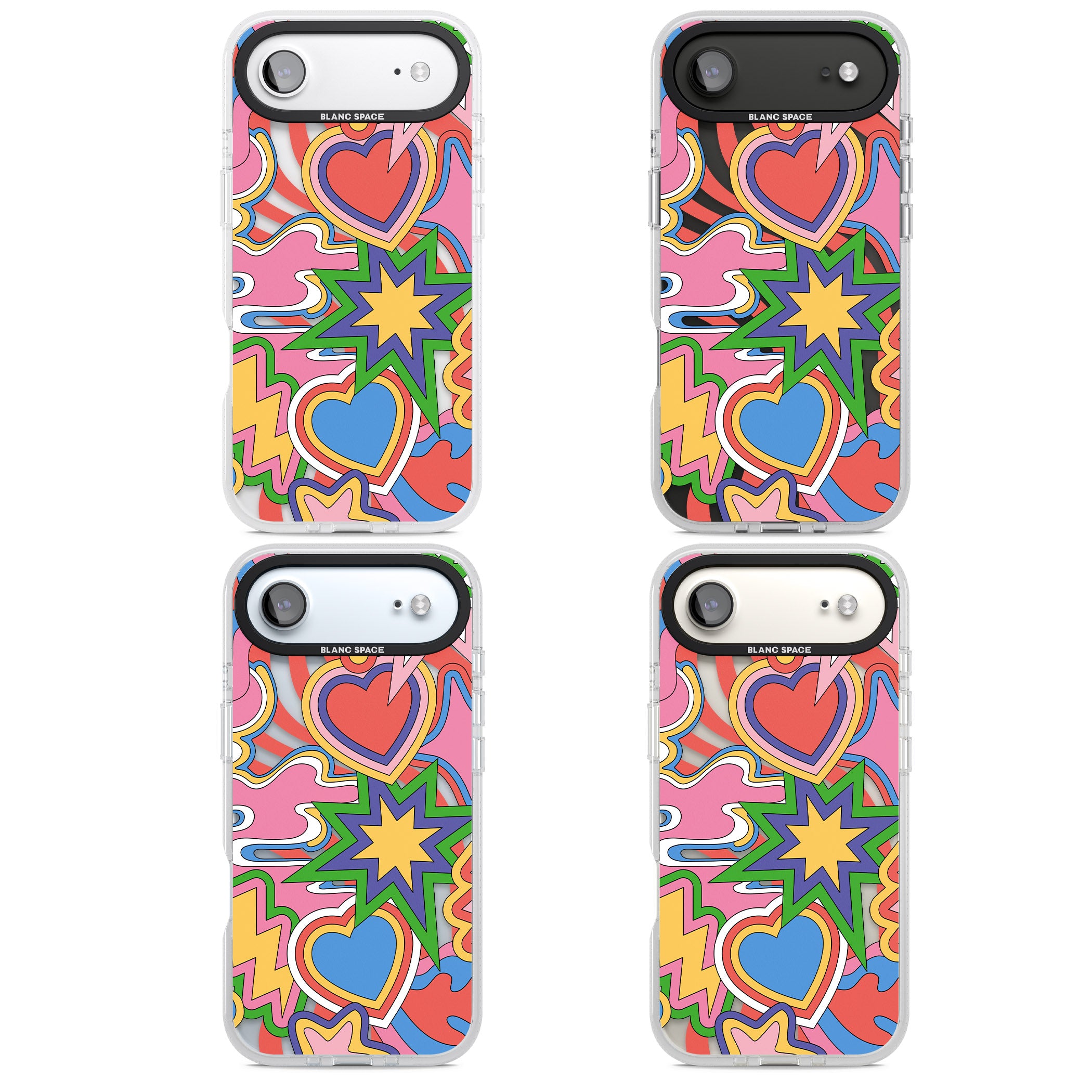 Psychedelic Pop Art Explosion iPhone 17 Air Impact Air Clear Phone Case APT Impact Protection