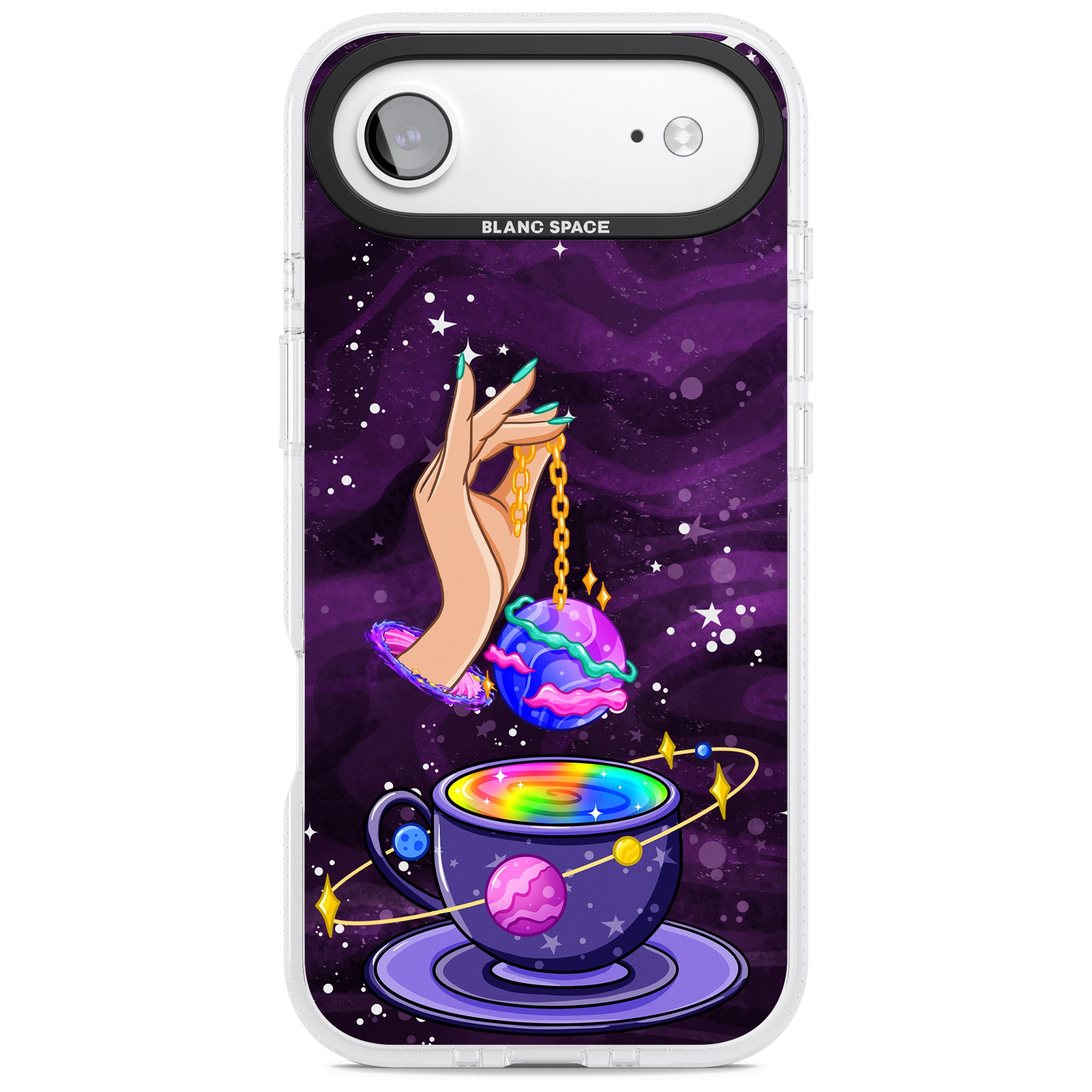 Space Tea iPhone 17 Air Impact Air Clear Phone Case