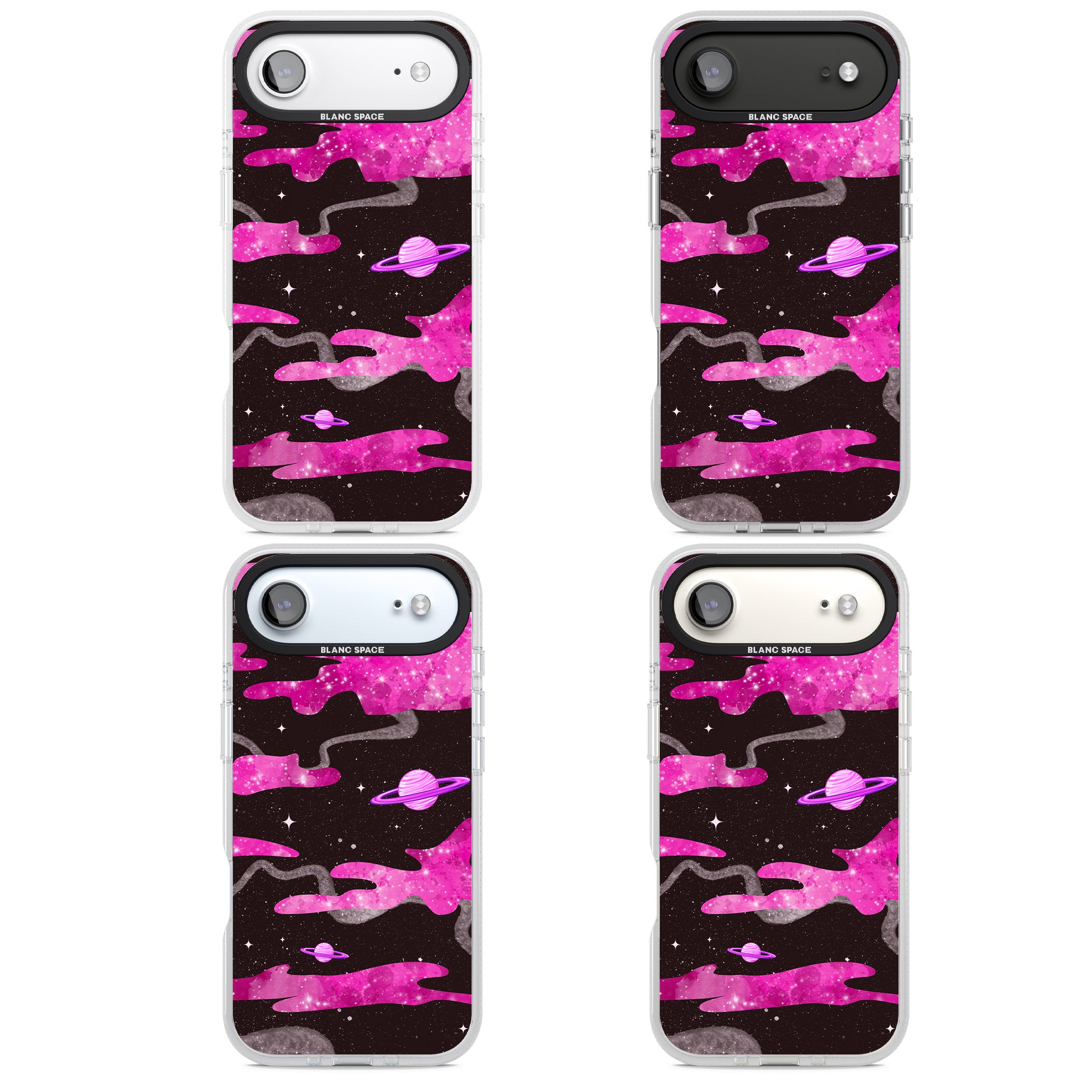Pink Galaxy iPhone 17 Air Impact Air Clear Phone Case APT Impact Protection