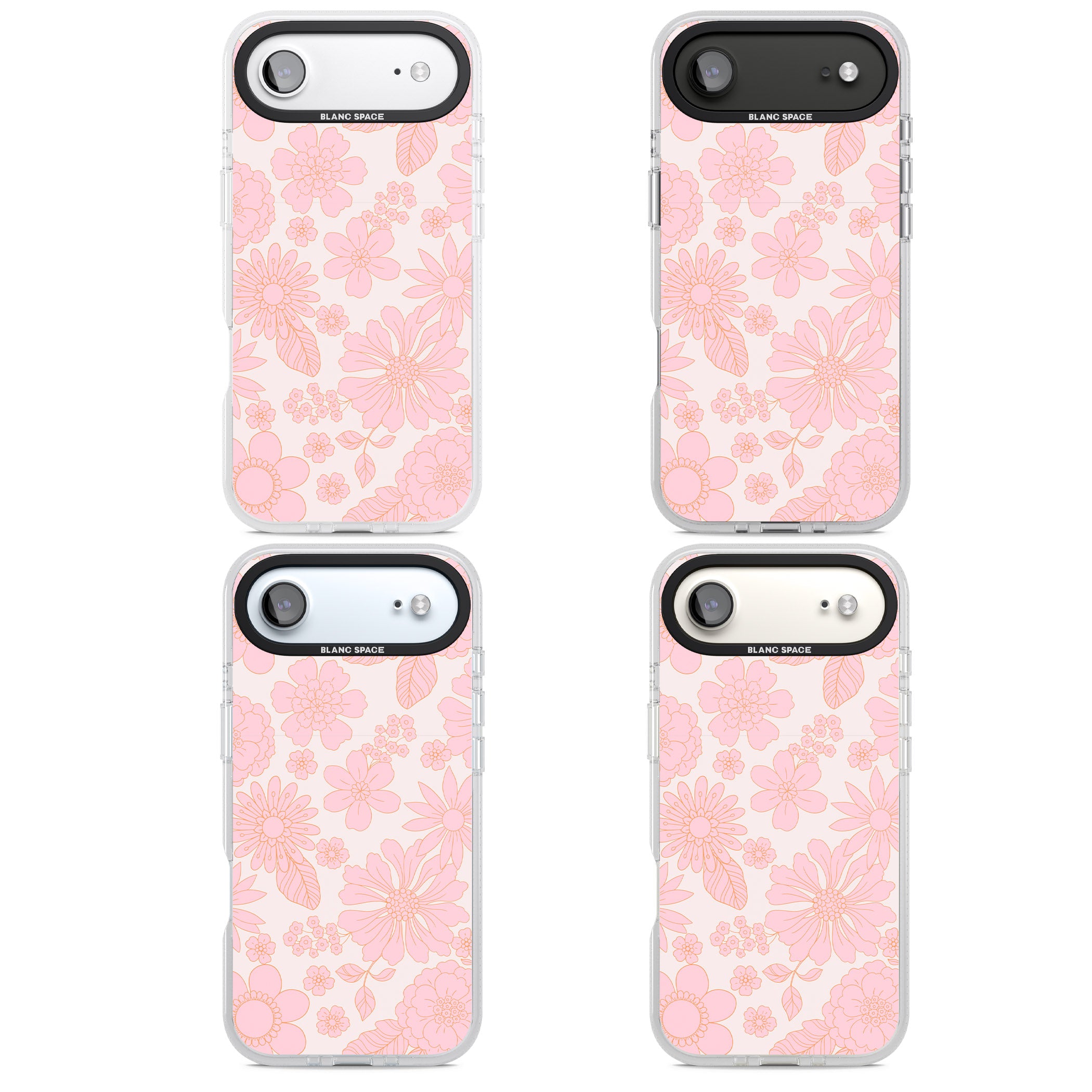 Gentle Pink Flowers iPhone 17 Air Impact Air Clear Phone Case APT Impact Protection