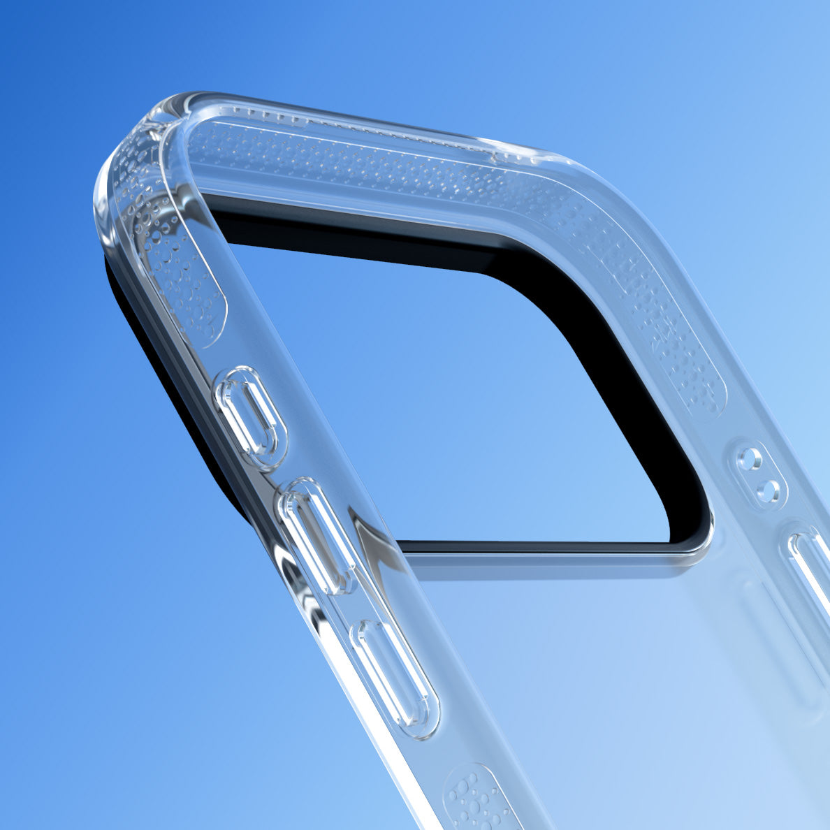 Concentric Lines: Monochrome Vibes iPhone 17 Air Impact Air Clear Shock Absorbing Bounce Protection