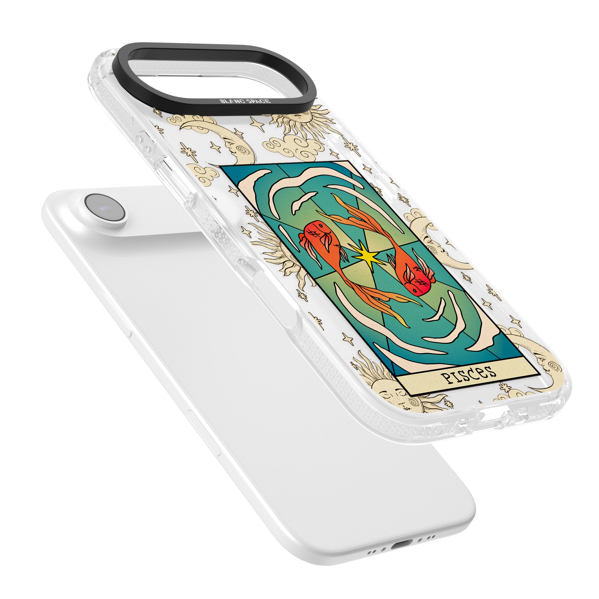 Celestial Zodiac Pisces iPhone 17 Air Impact Air Clear Phone Case Colours