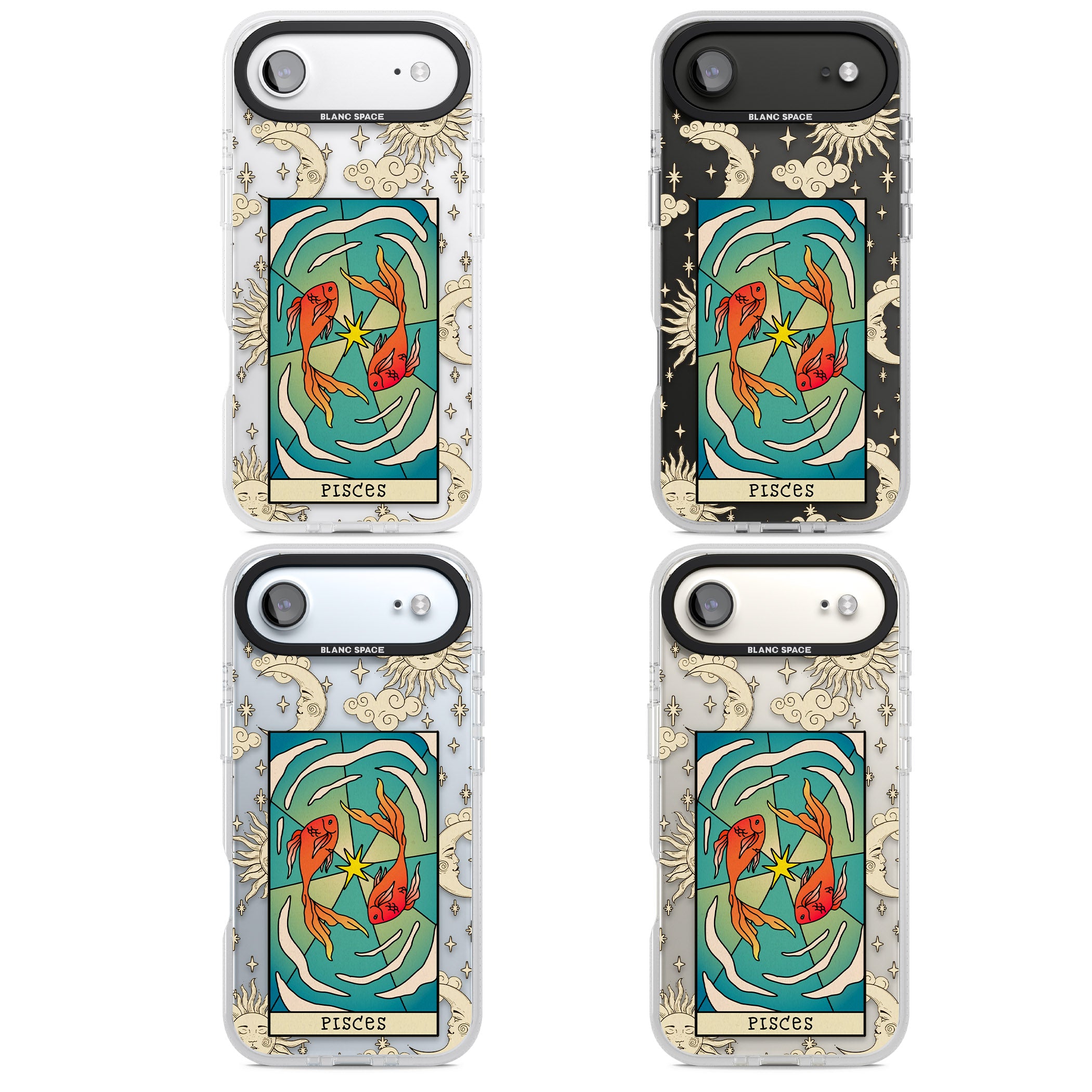 Celestial Zodiac Pisces iPhone 17 Air Impact Air Clear Phone Case APT Impact Protection