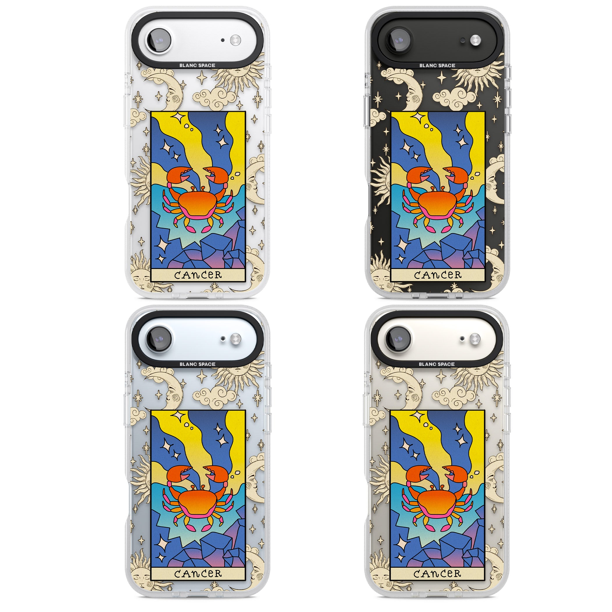 Celestial Zodiac Cancer iPhone 17 Air Impact Air Clear Phone Case APT Impact Protection
