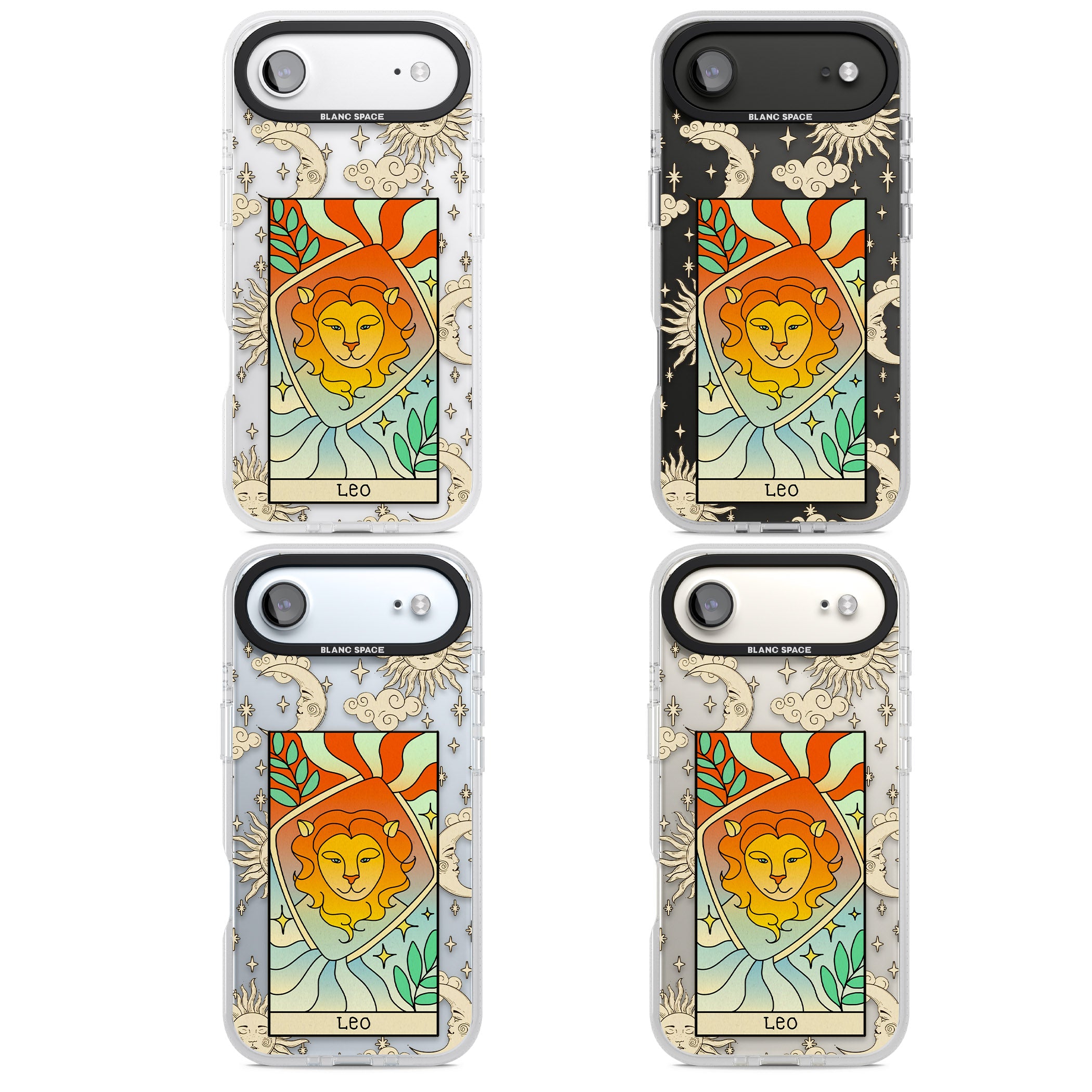 Celestial Zodiac Leo iPhone 17 Air Impact Air Clear Phone Case APT Impact Protection