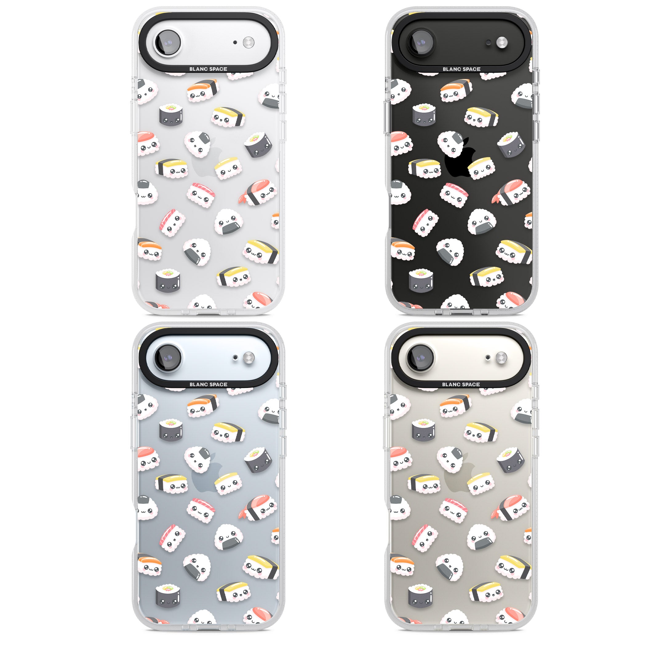 Kawaii Sushi iPhone 17 Air Impact Air Clear Phone Case APT Impact Protection