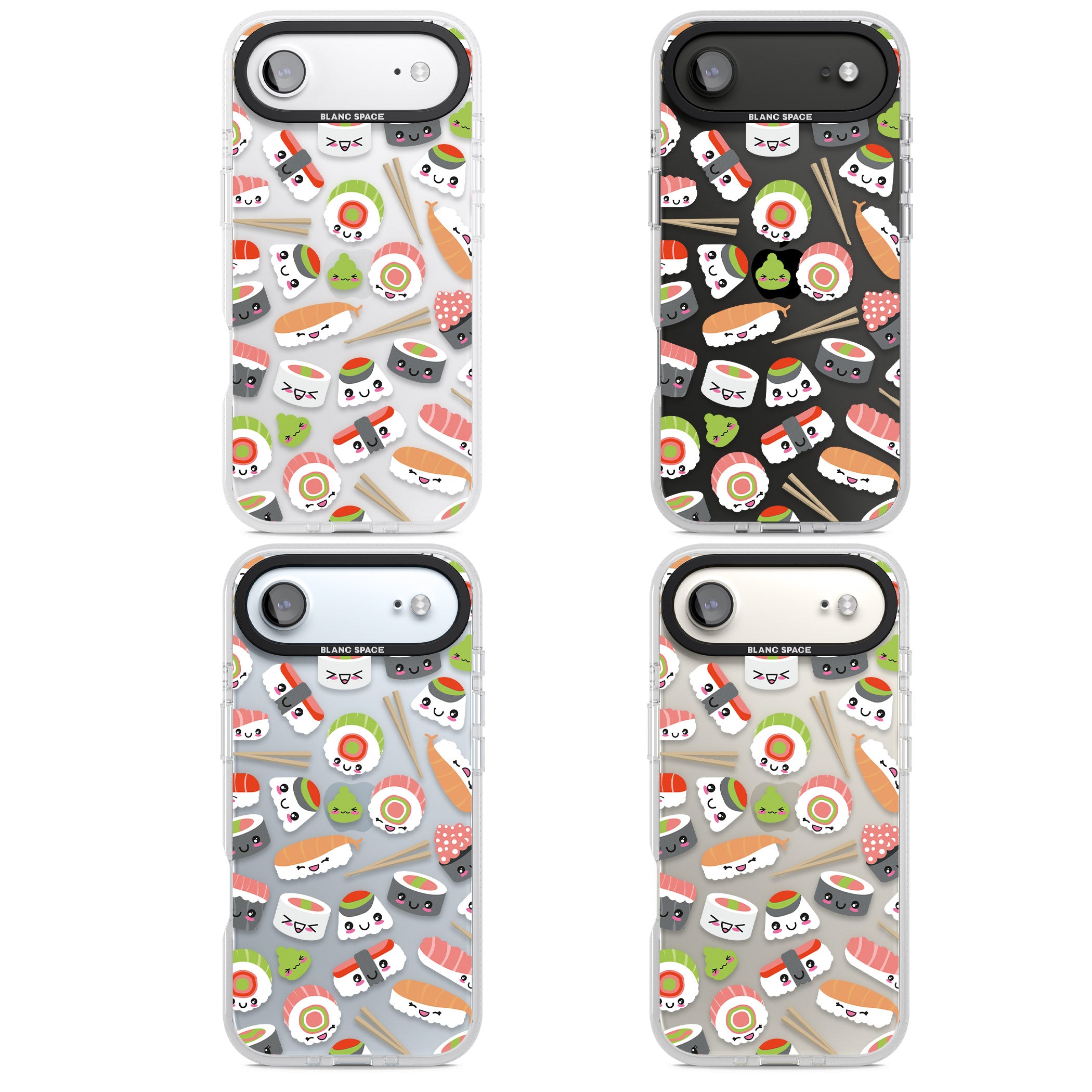 Kawaii Sushi Party iPhone 17 Air Impact Air Clear Phone Case APT Impact Protection