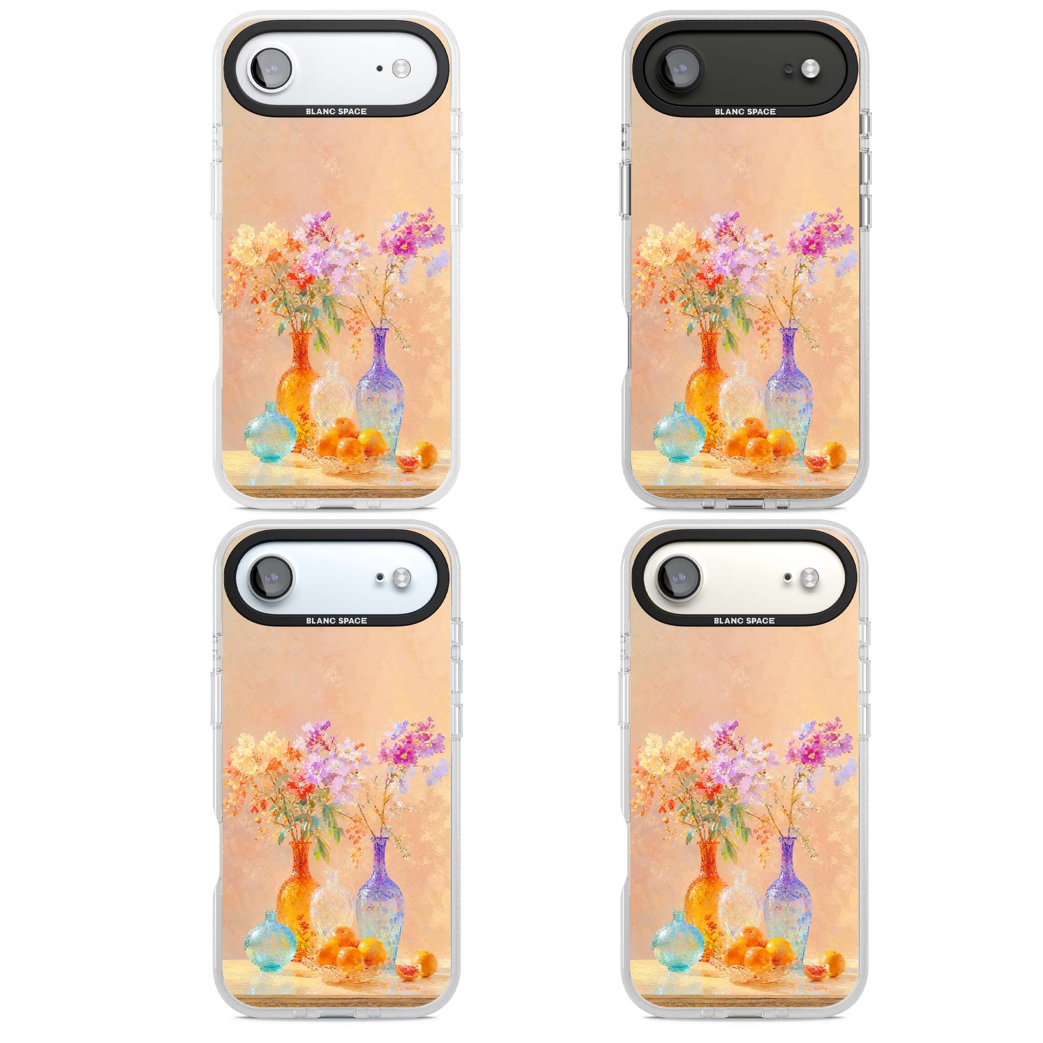 Peach Glass art iPhone case | Clear Case Impact Air case for iPhone Air
