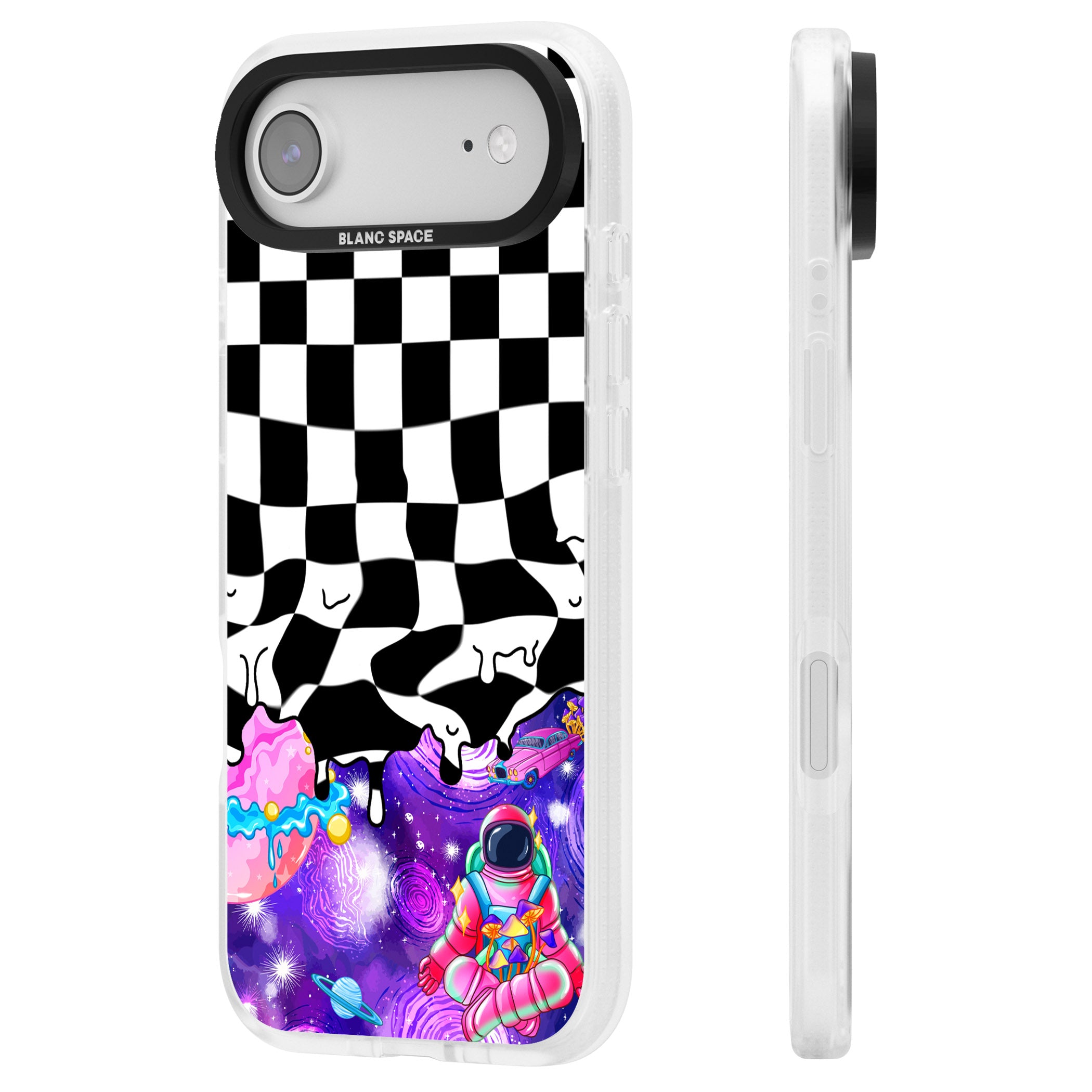 Washed Out iPhone 17 Air Impact Air Clear Phone Case Side Profile