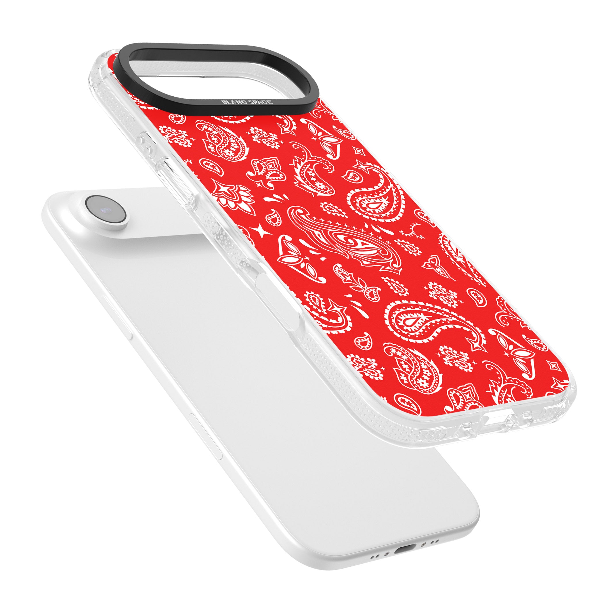 Red Bandana iPhone 17 Air Impact Air Clear Phone Case Colours
