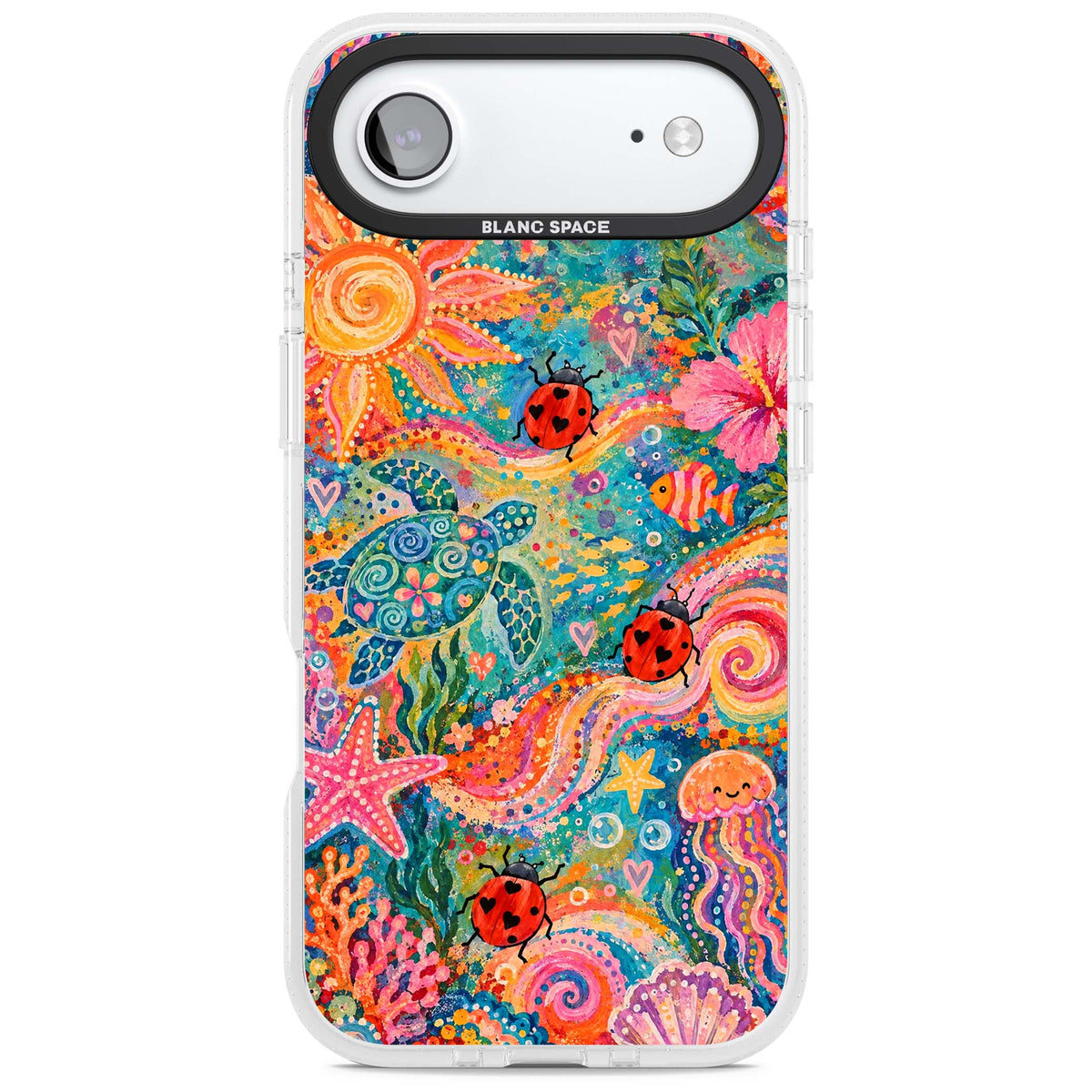 Coral Whimsy for her iPhone case | Clear Case Impact Air case for iPhone Air