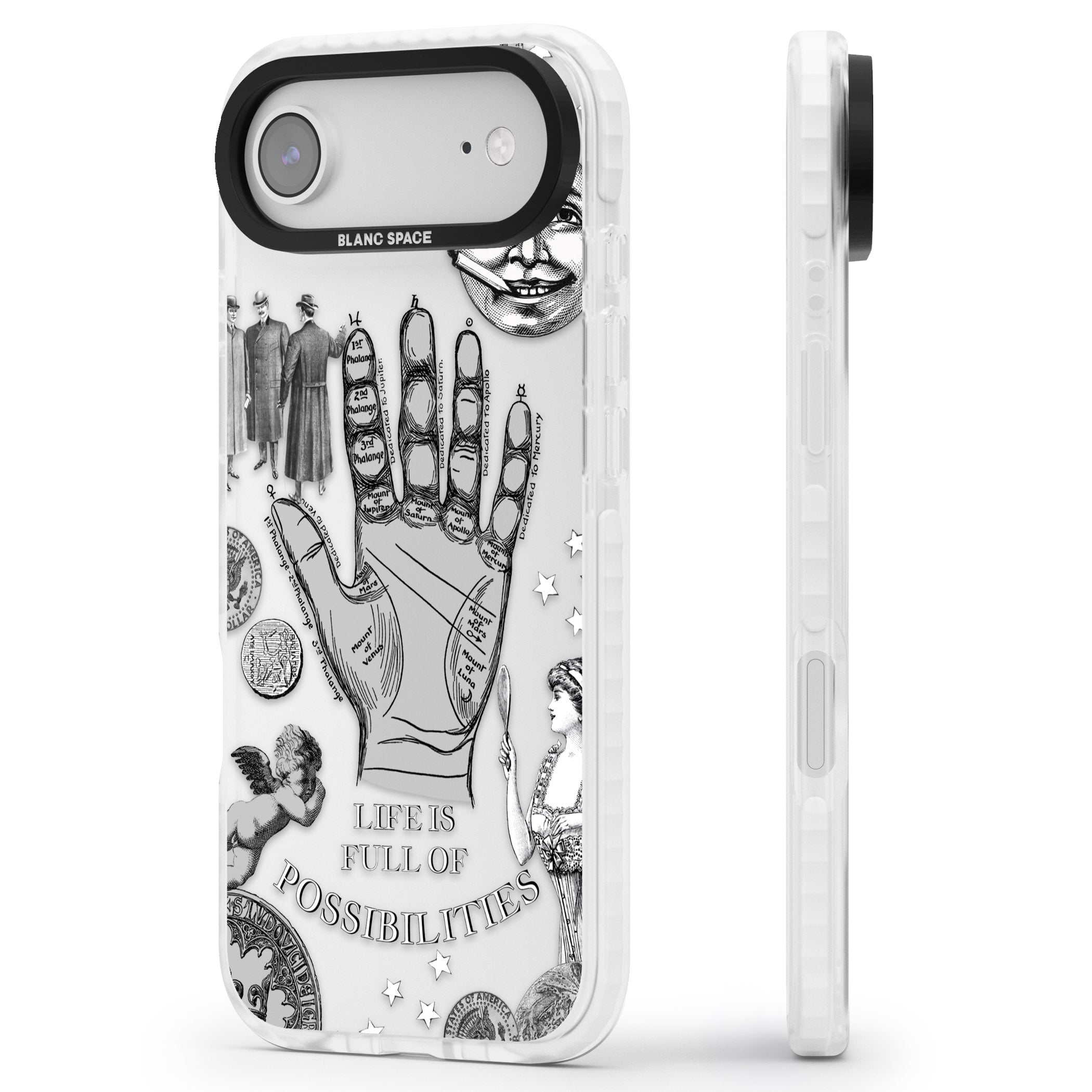 Life Is Full Of Possibilities iPhone 17 Air Impact Clear Phone Case Side Profile