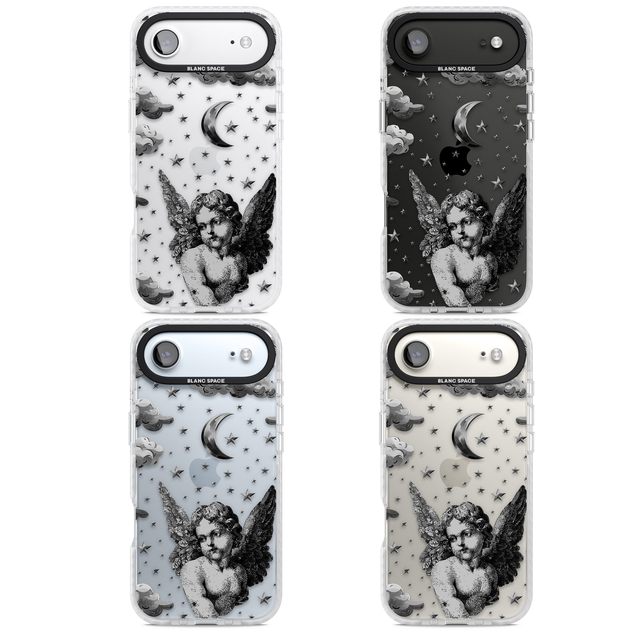 Celestial Cherub iPhone 17 Air Impact Clear Phone Case APT Impact Protection