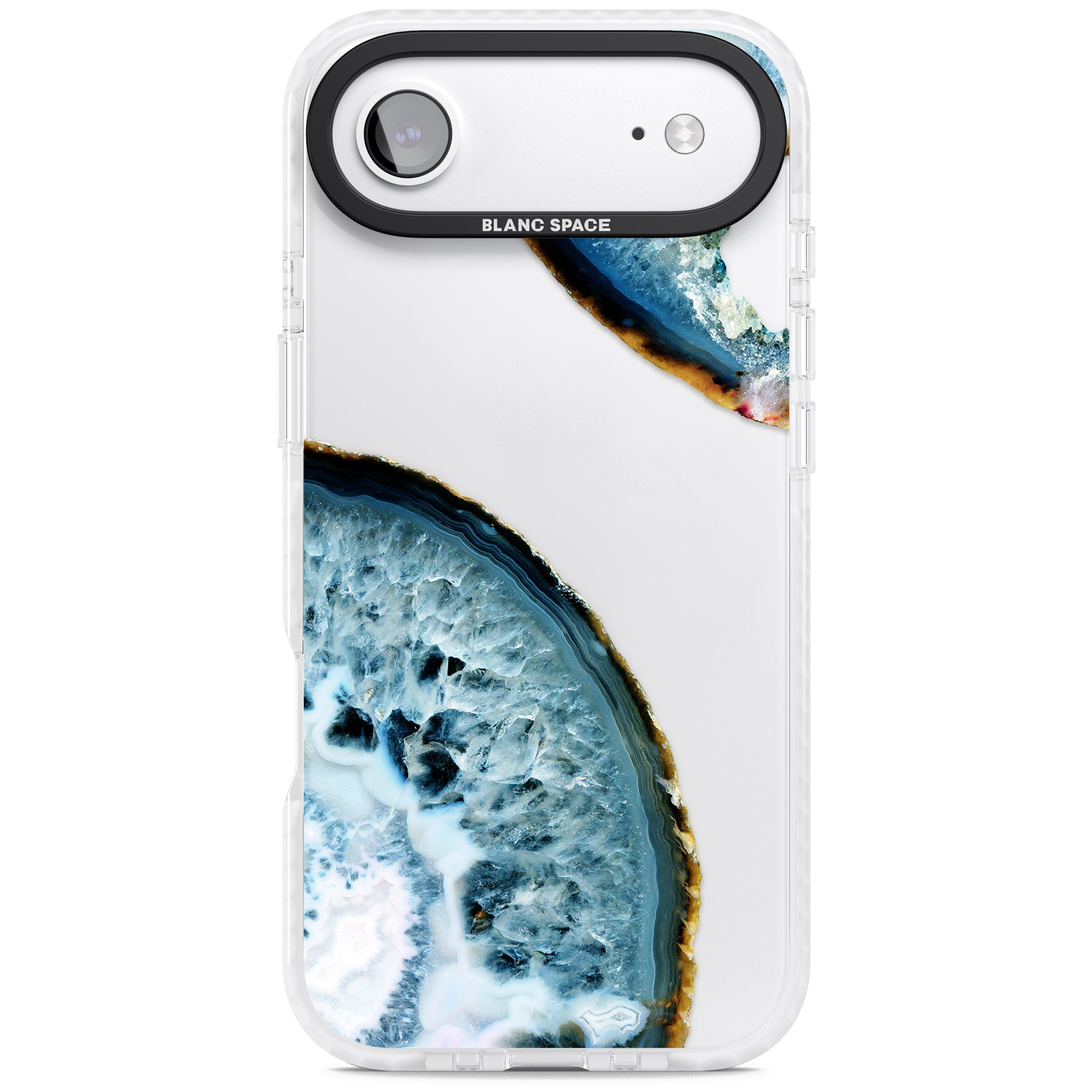Blue Agate Slice iPhone 17 Air Impact Clear Phone Case