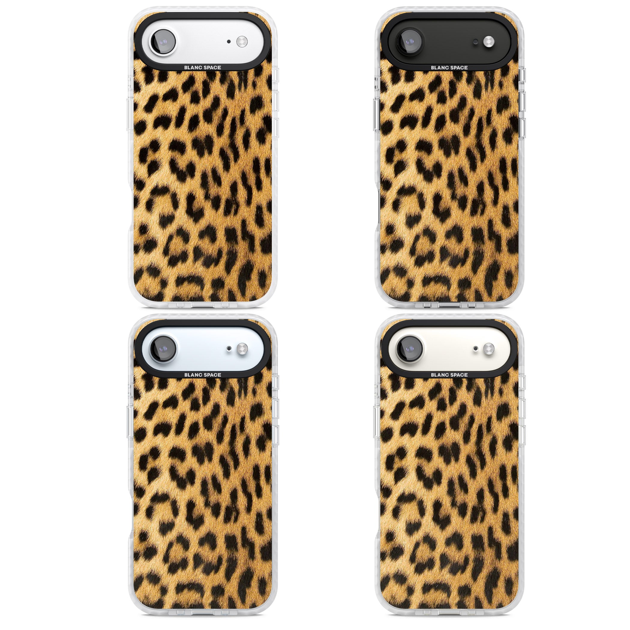 Designer Fashion Gold Leopard Print iPhone 17 Air Impact Clear Phone Case APT Impact Protection