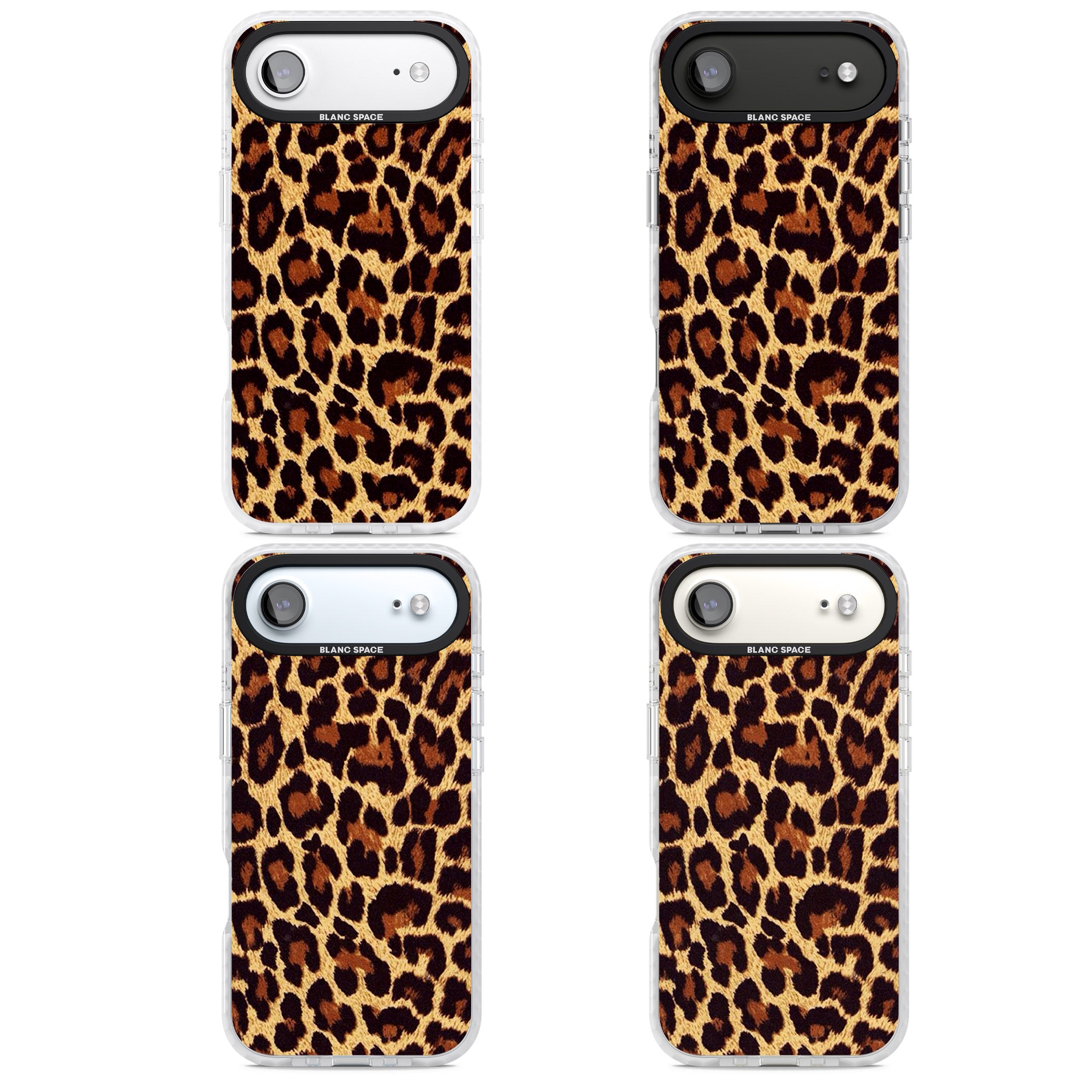 Gold Leopard Print iPhone 17 Air Impact Clear Phone Case APT Impact Protection