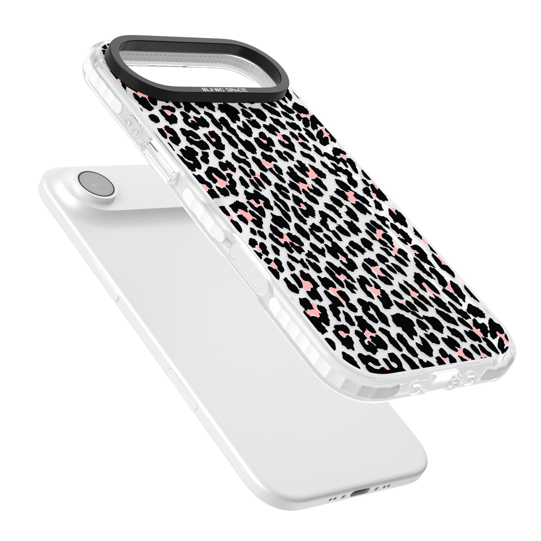 Pink Leopard Print iPhone 17 Air Impact Clear Phone Case Colours