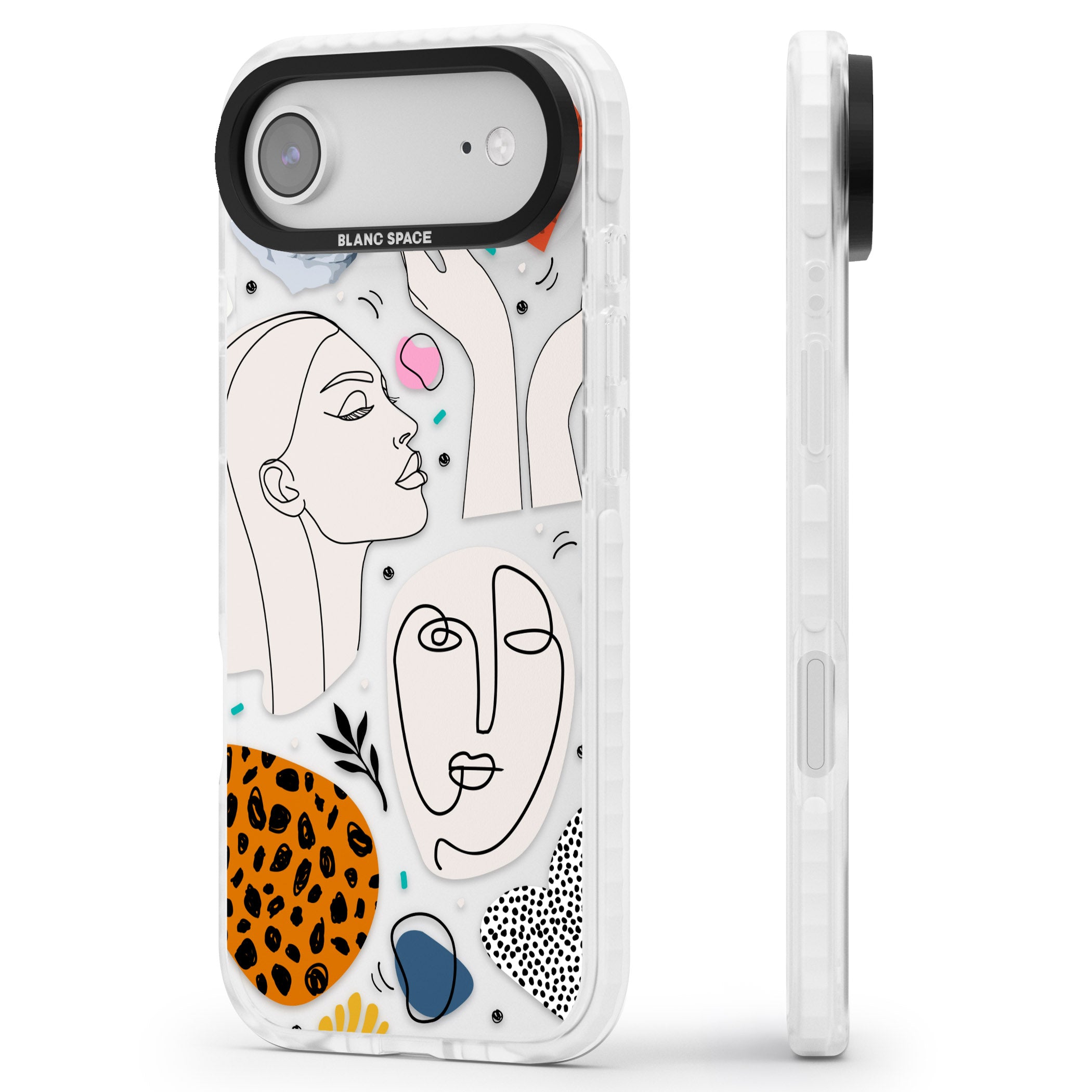 Artistic Expression Scrapbook iPhone 17 Air Impact Clear Phone Case Side Profile