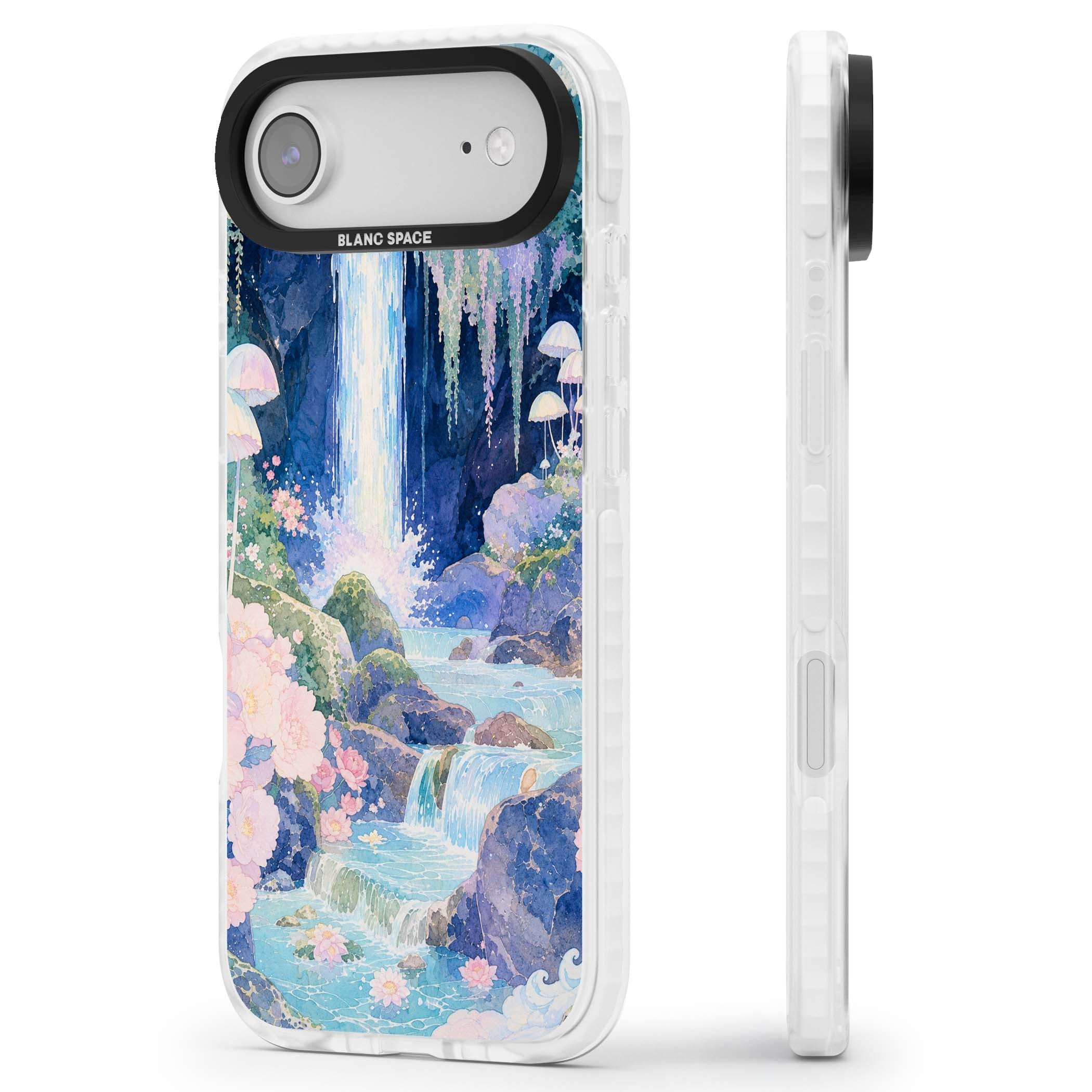 Mystic Waterfall art iPhone case | Black Impact case for iPhone Air