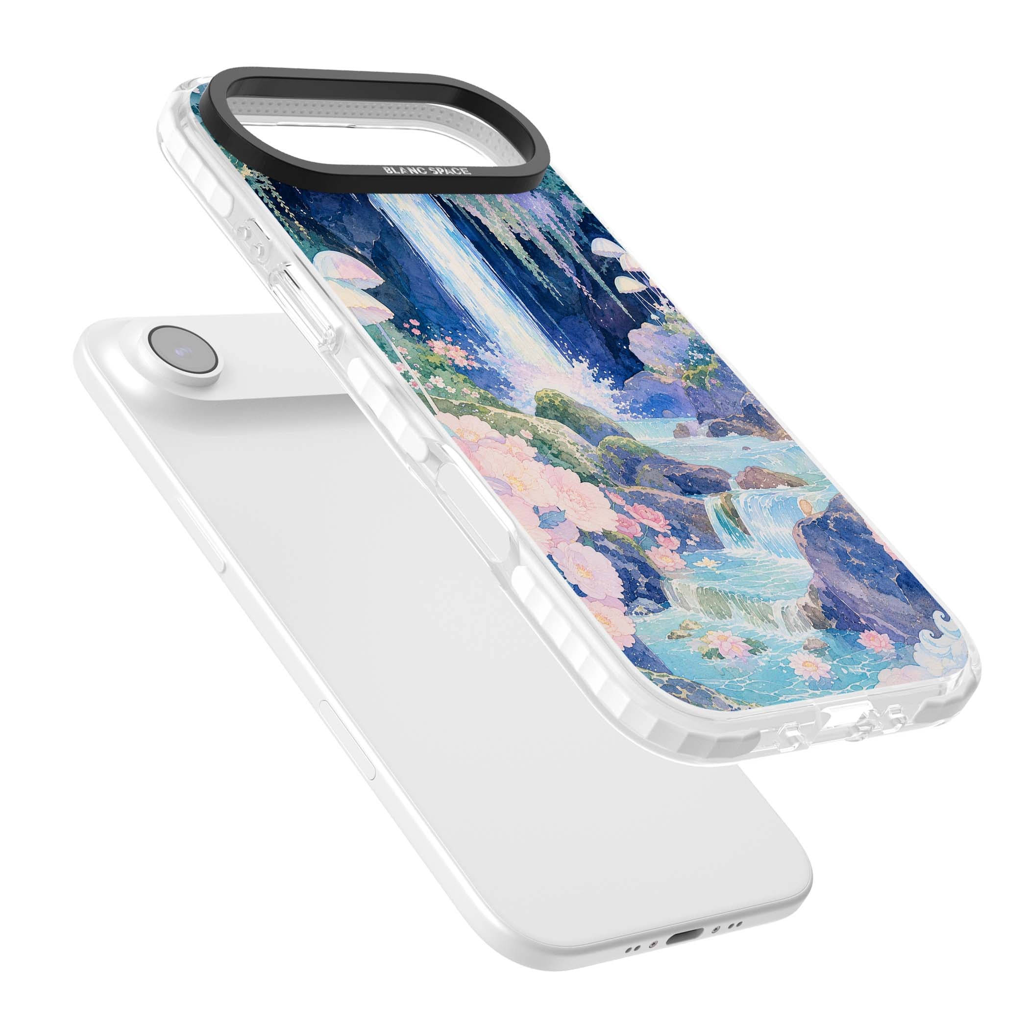 Mystic Waterfall art iPhone case | Black Impact case for iPhone Air