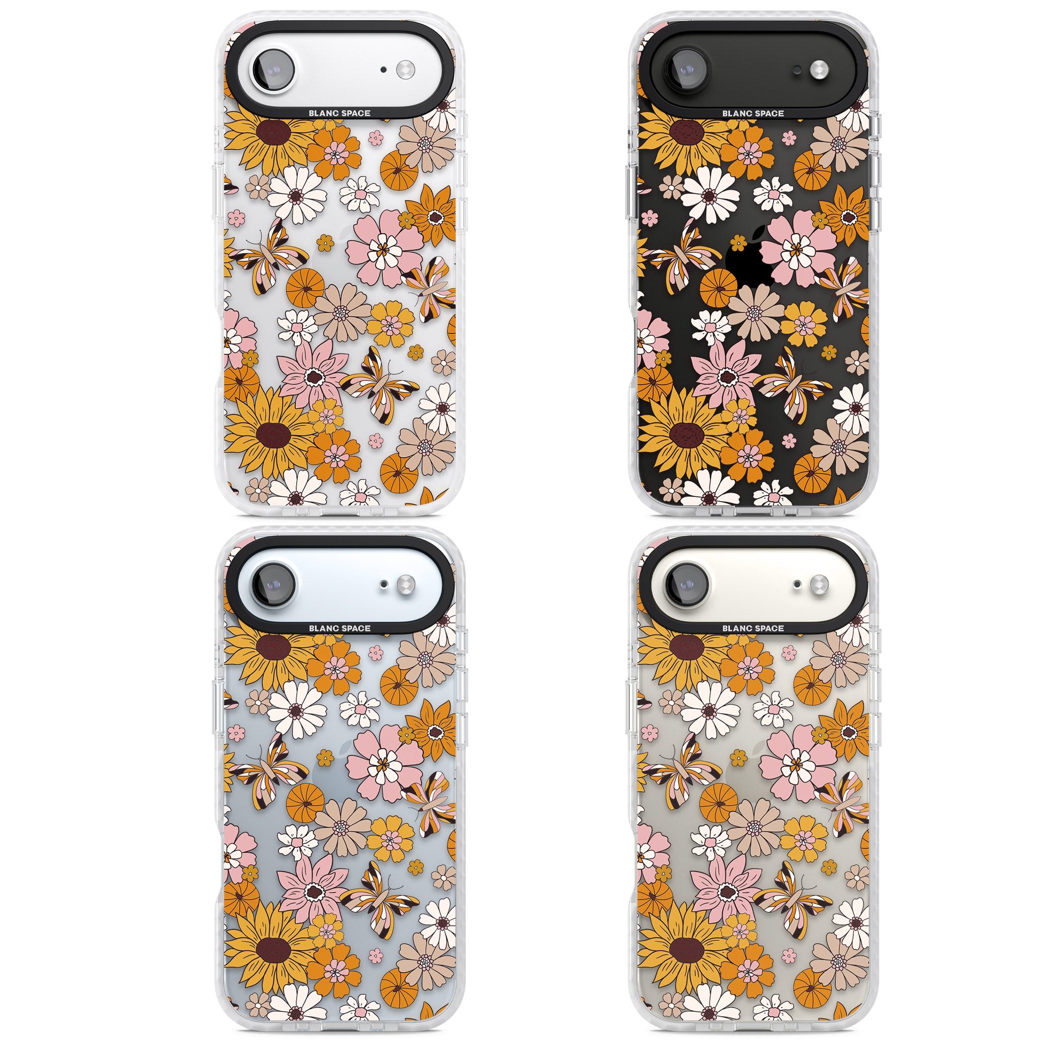 Butterfly Bloom Autumn Floral iPhone 17 Air Impact Clear Phone Case APT Impact Protection
