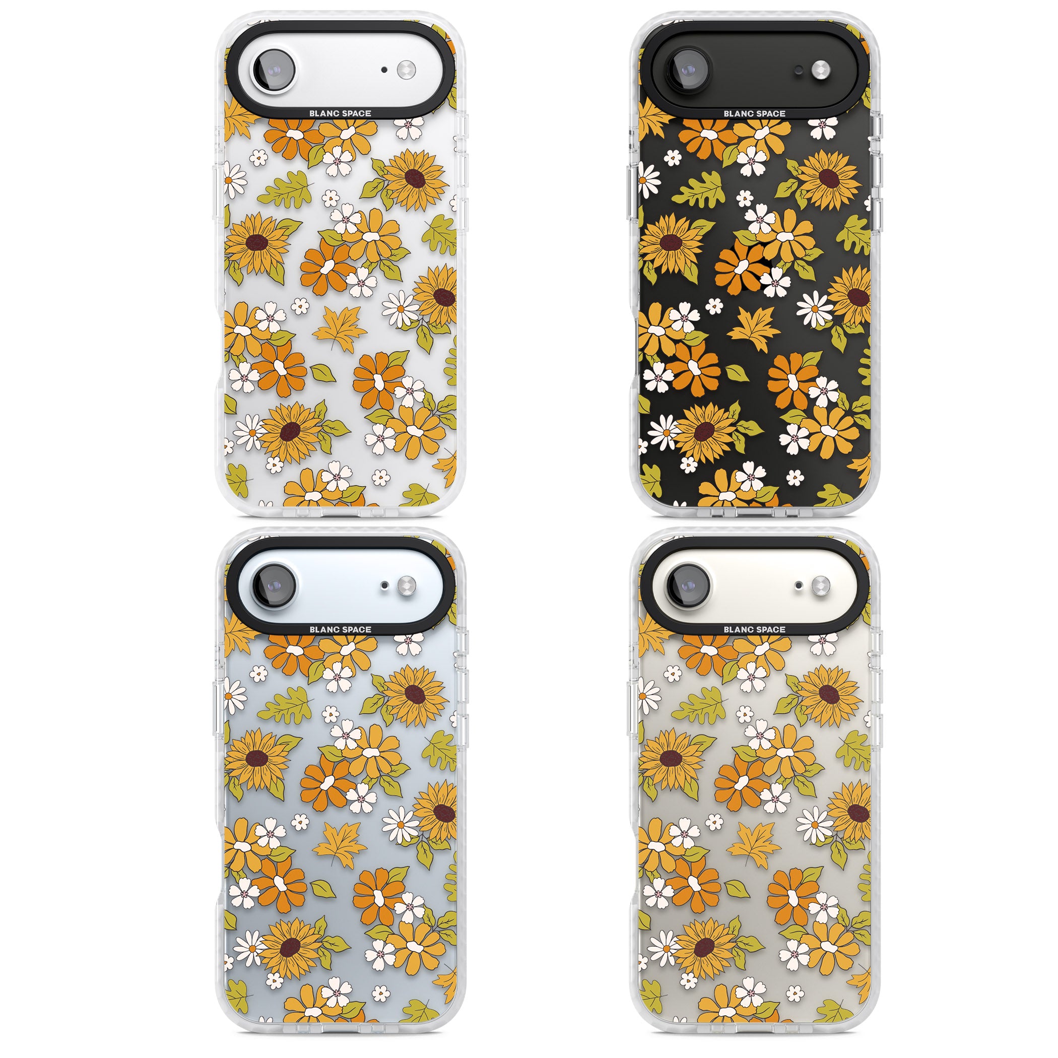 Boho Sunflowers iPhone 17 Air Impact Clear Phone Case APT Impact Protection