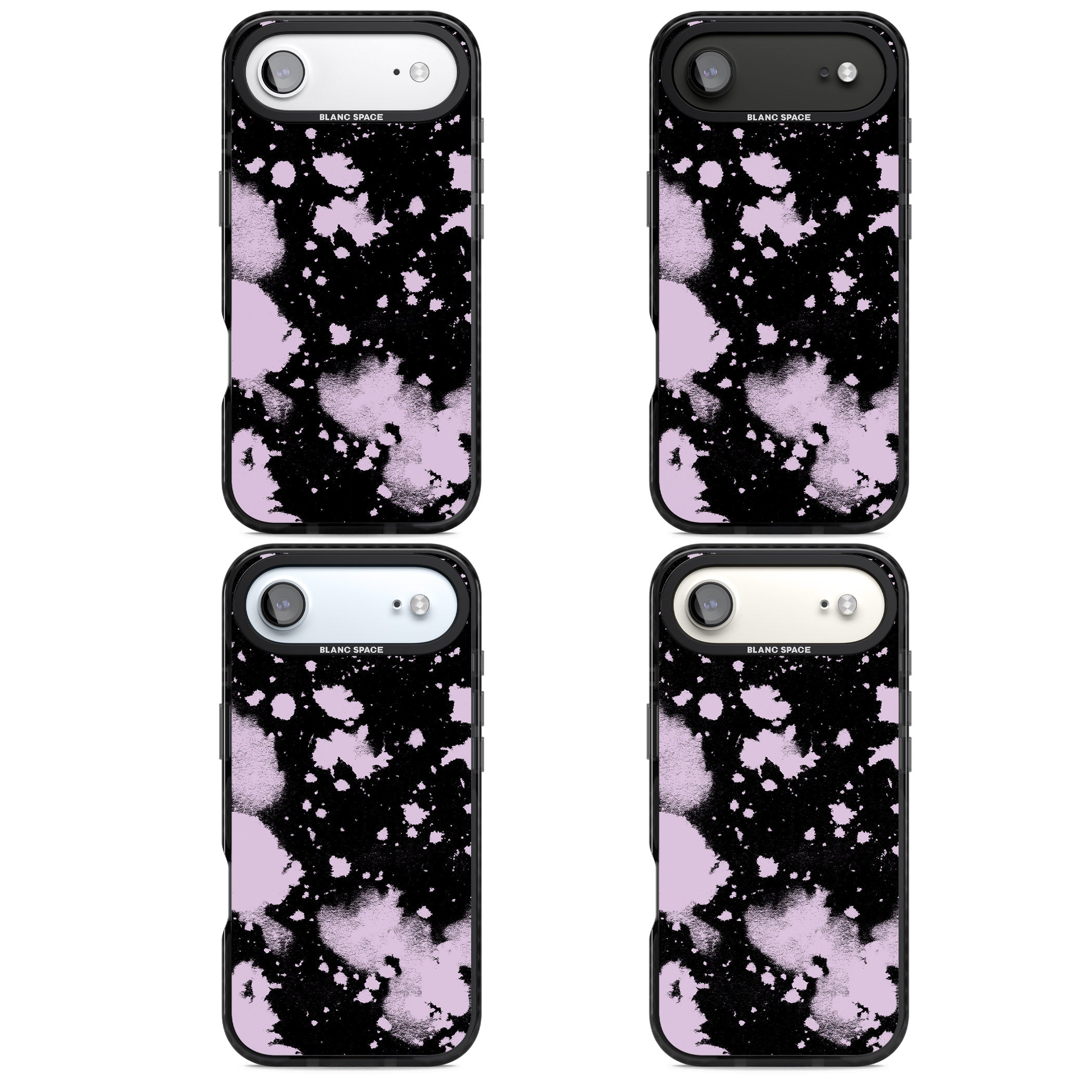 Pink & Black Acid Wash Tie Dye iPhone 17 Air Impact Black Phone Case APT Impact Protection