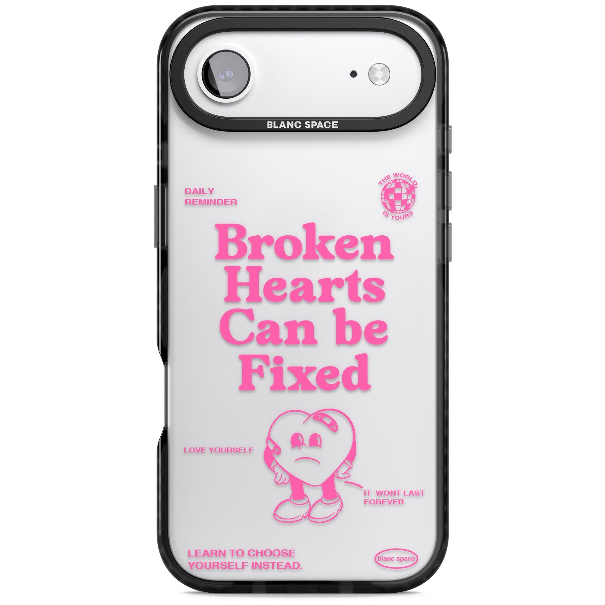 Broken Hearts Can Be Fixed iPhone 17 Air Impact Black Phone Case