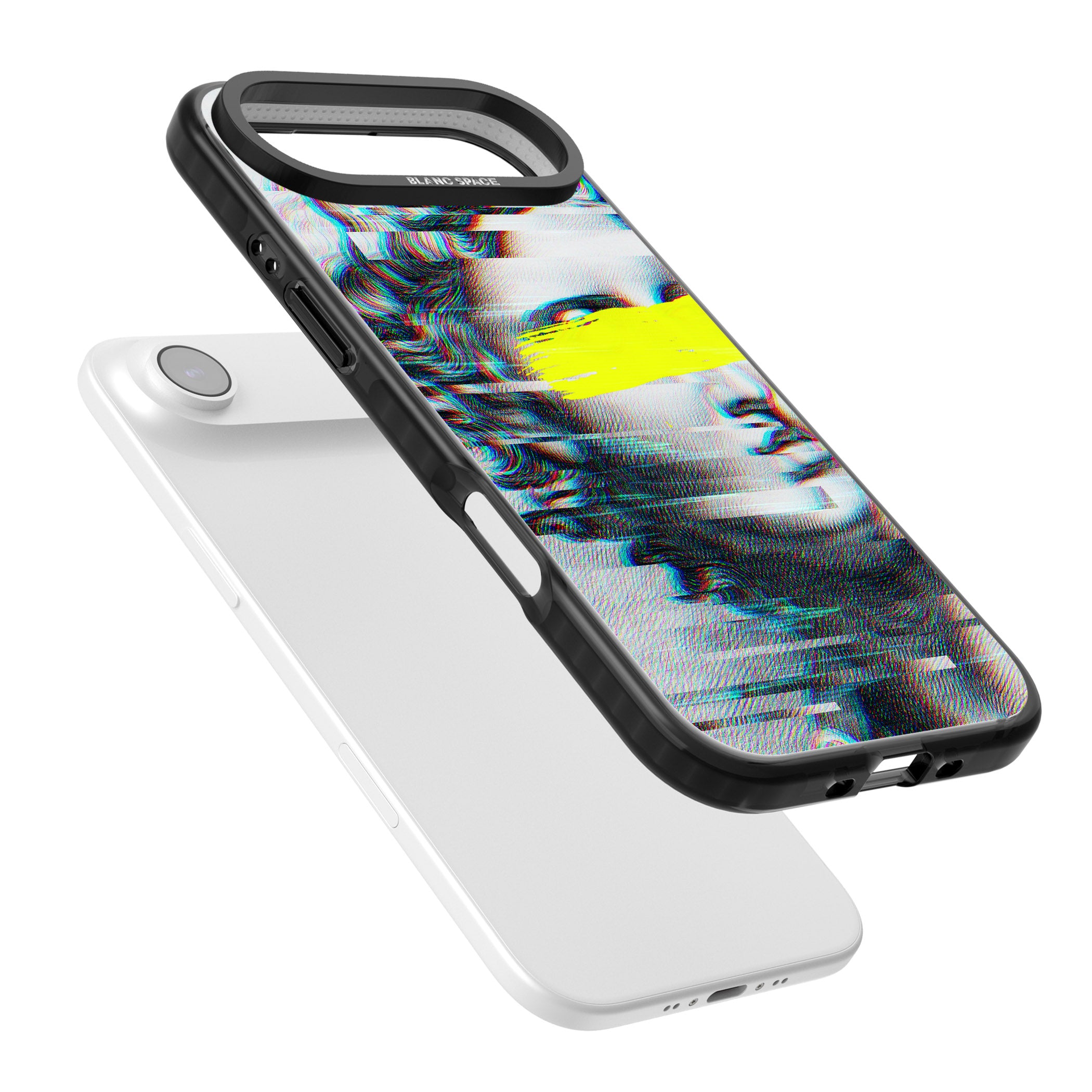 Glitched Fragment iPhone 17 Air Impact Black Phone Case Colours