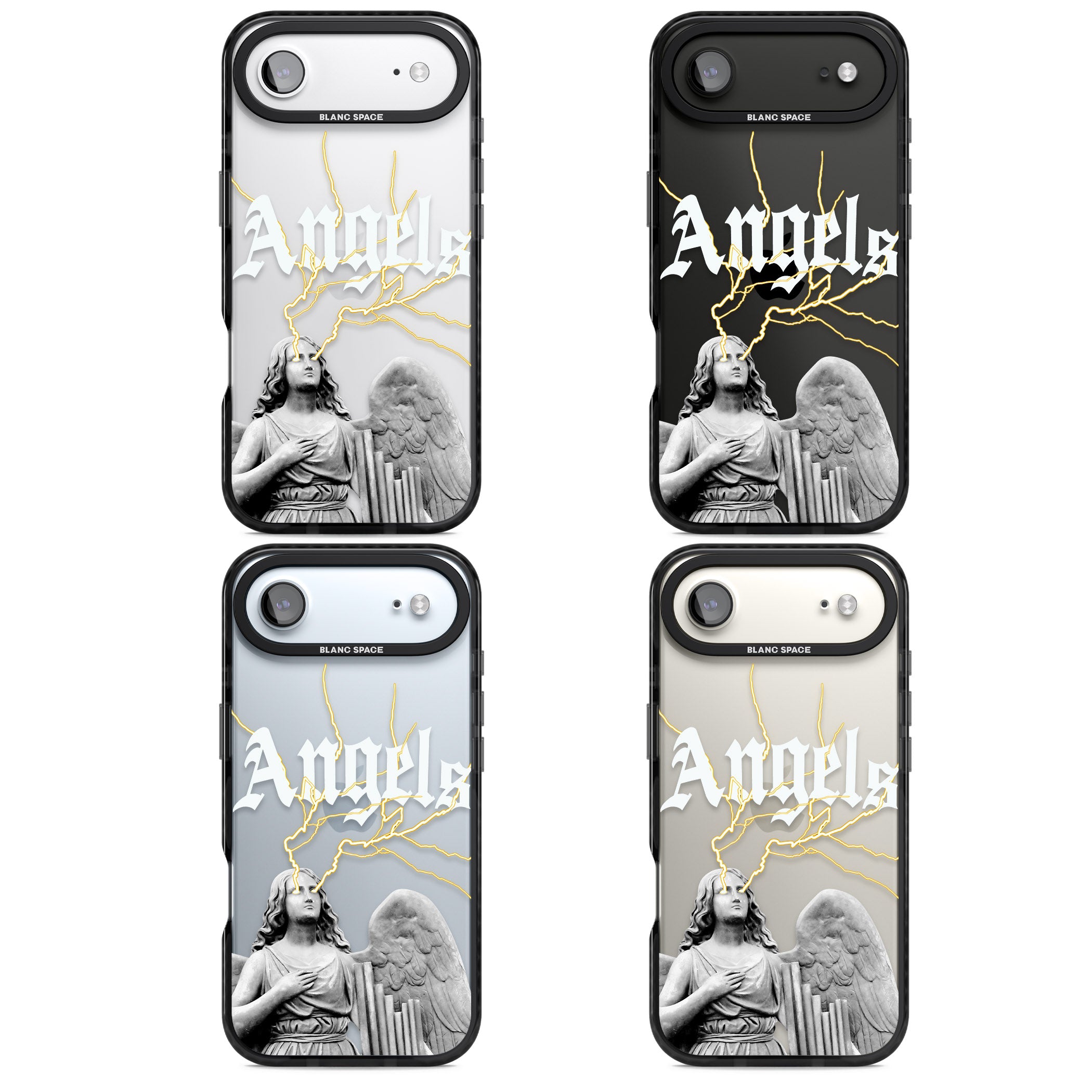 Angels iPhone 17 Air Impact Black Phone Case APT Impact Protection