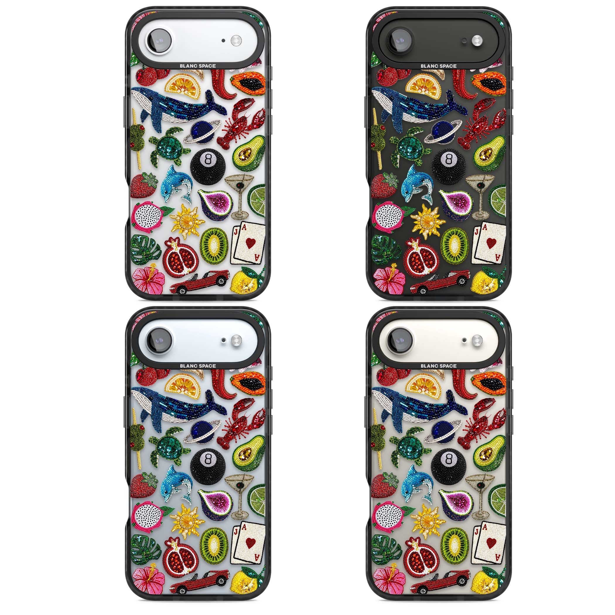Beaded Mix cute iPhone case | Clear Impact case for iPhone Air