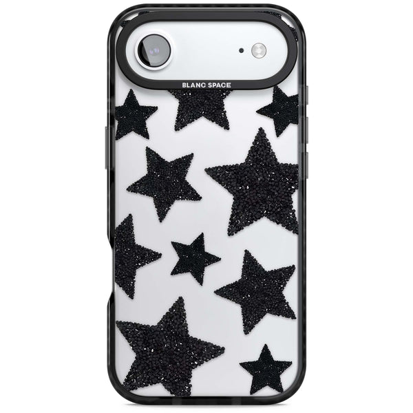 Beaded Black Stars