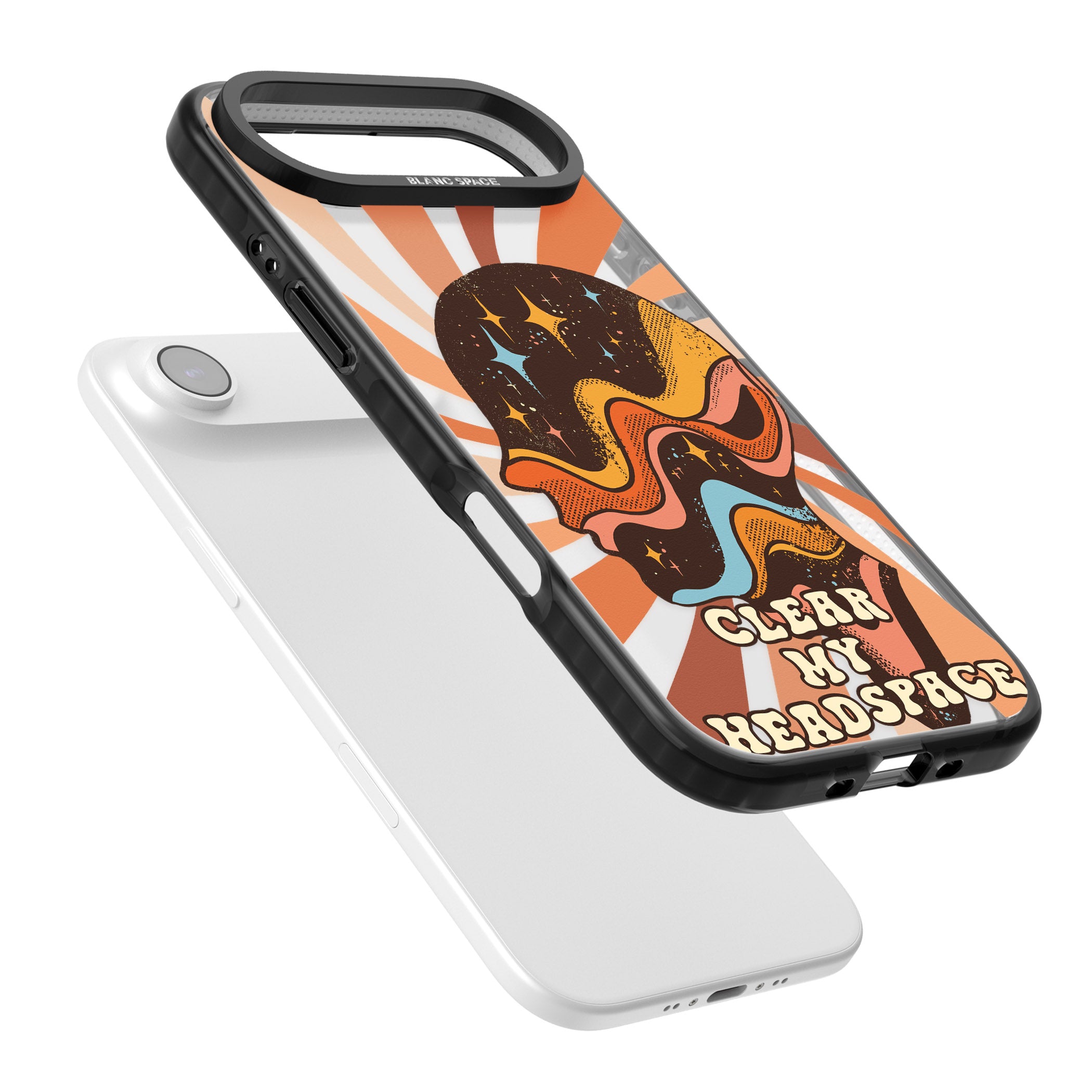 Clear My Headspace iPhone 17 Air Impact Black Phone Case Colours