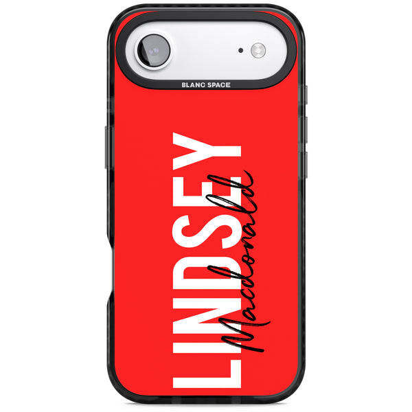 Personalised Bold Name: Red