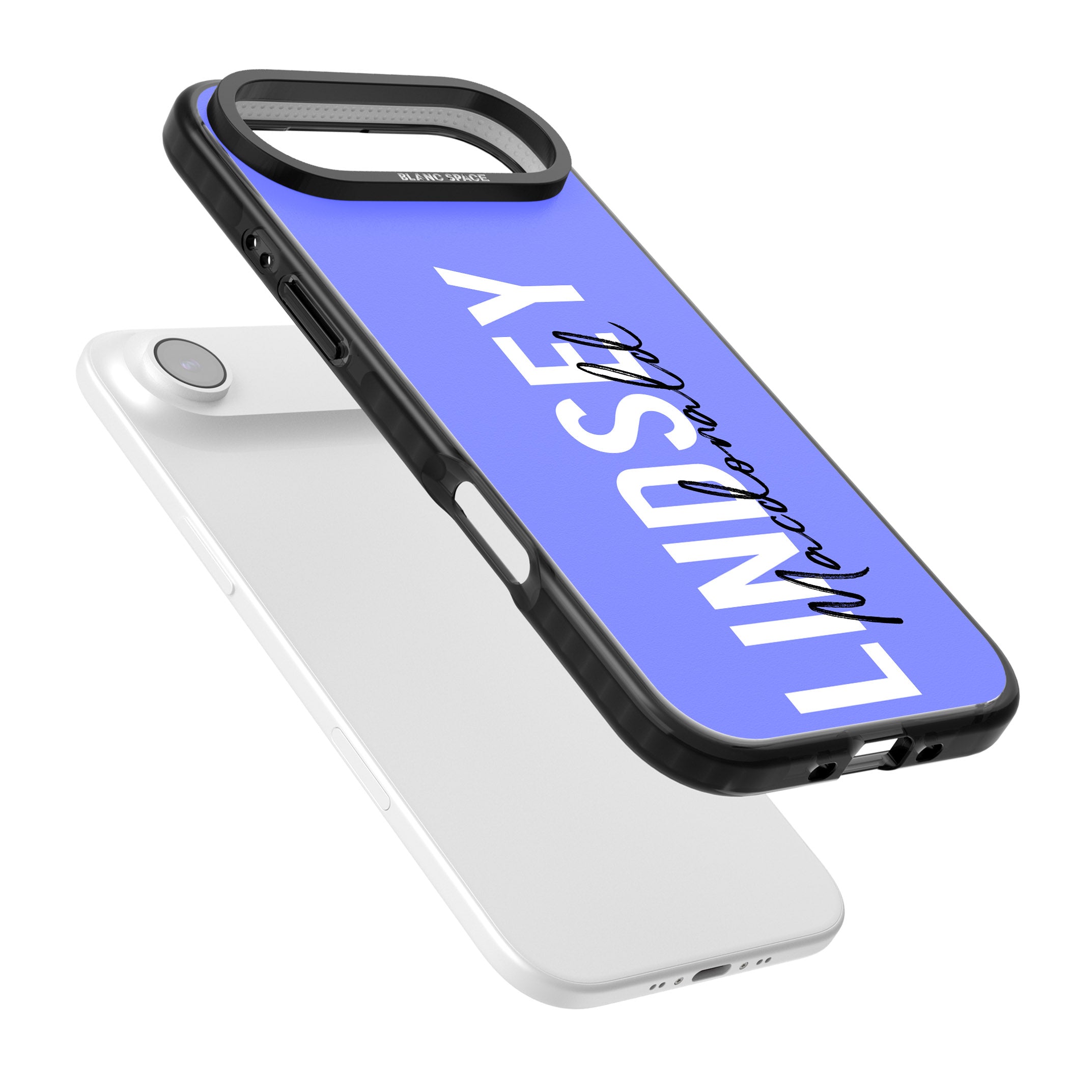 Personalised Bold Name: Purple iPhone 17 Air Impact Black Phone Case Colours
