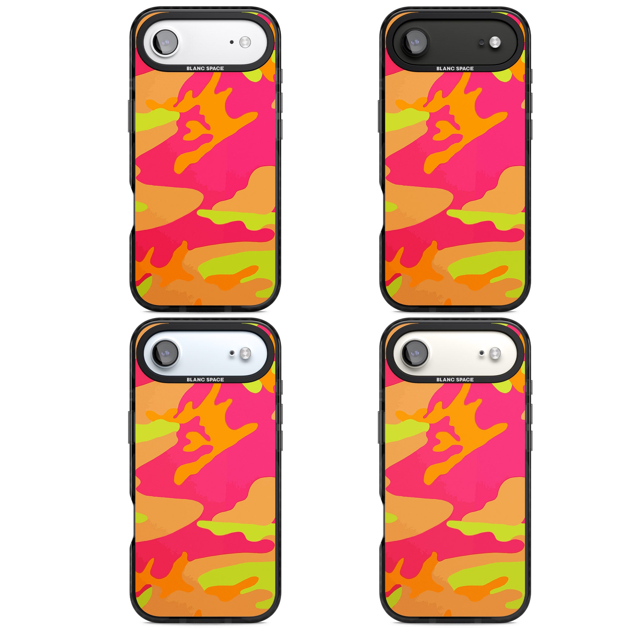 Neon Camo iPhone 17 Air Impact Black Phone Case APT Impact Protection