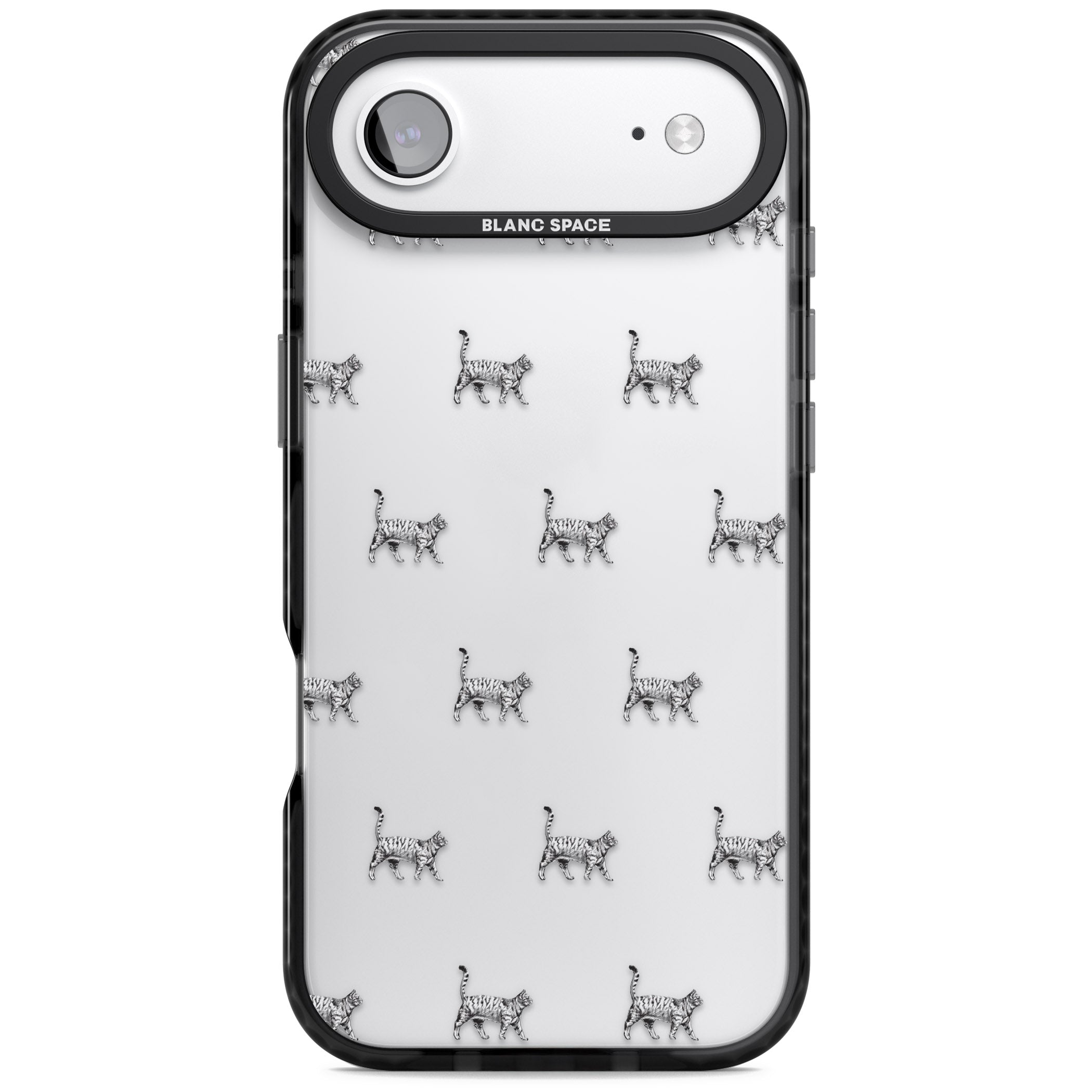 British Shorthair Cat Pattern iPhone 17 Air Impact Black Phone Case