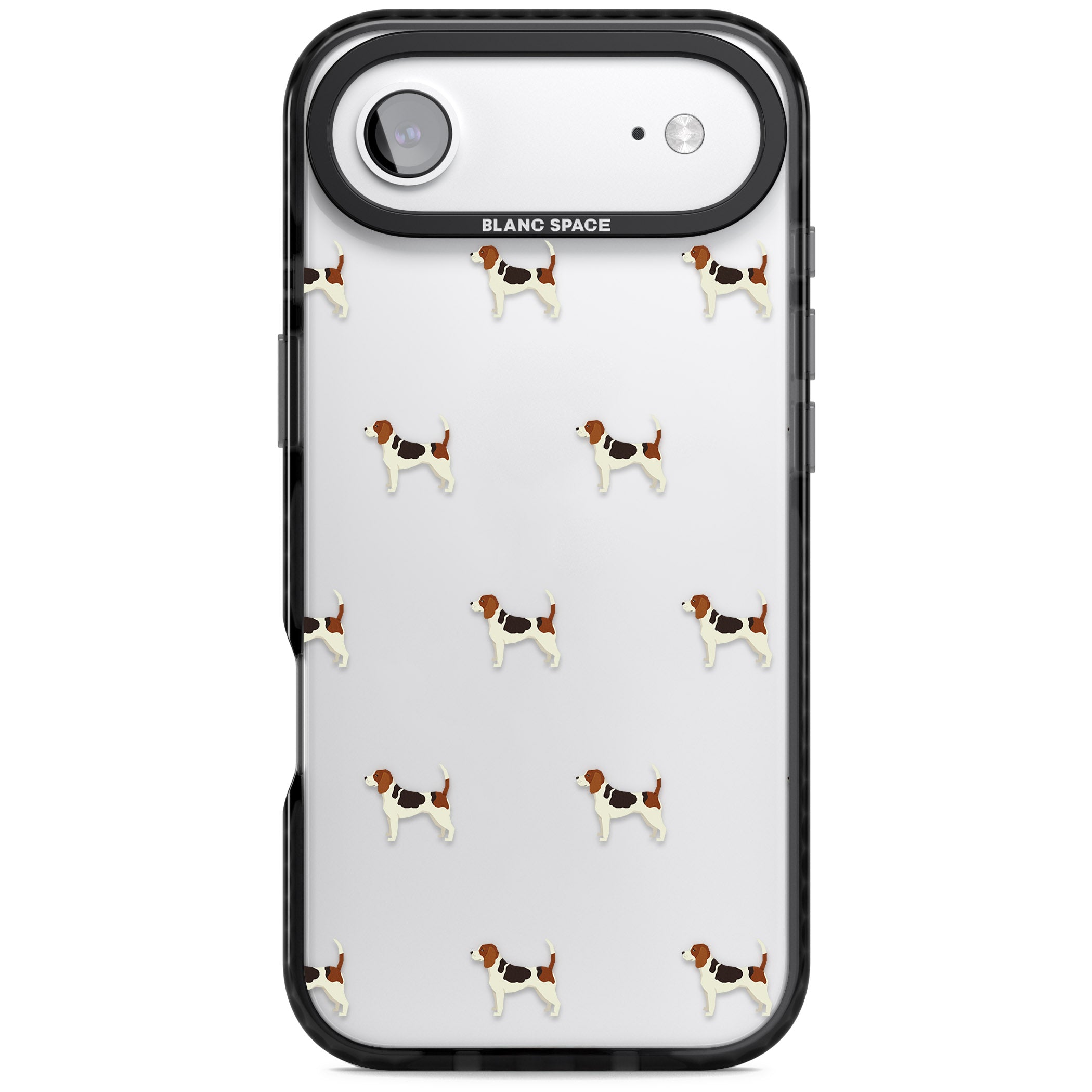 Beagle Dog Pattern iPhone 17 Air Impact Black Phone Case