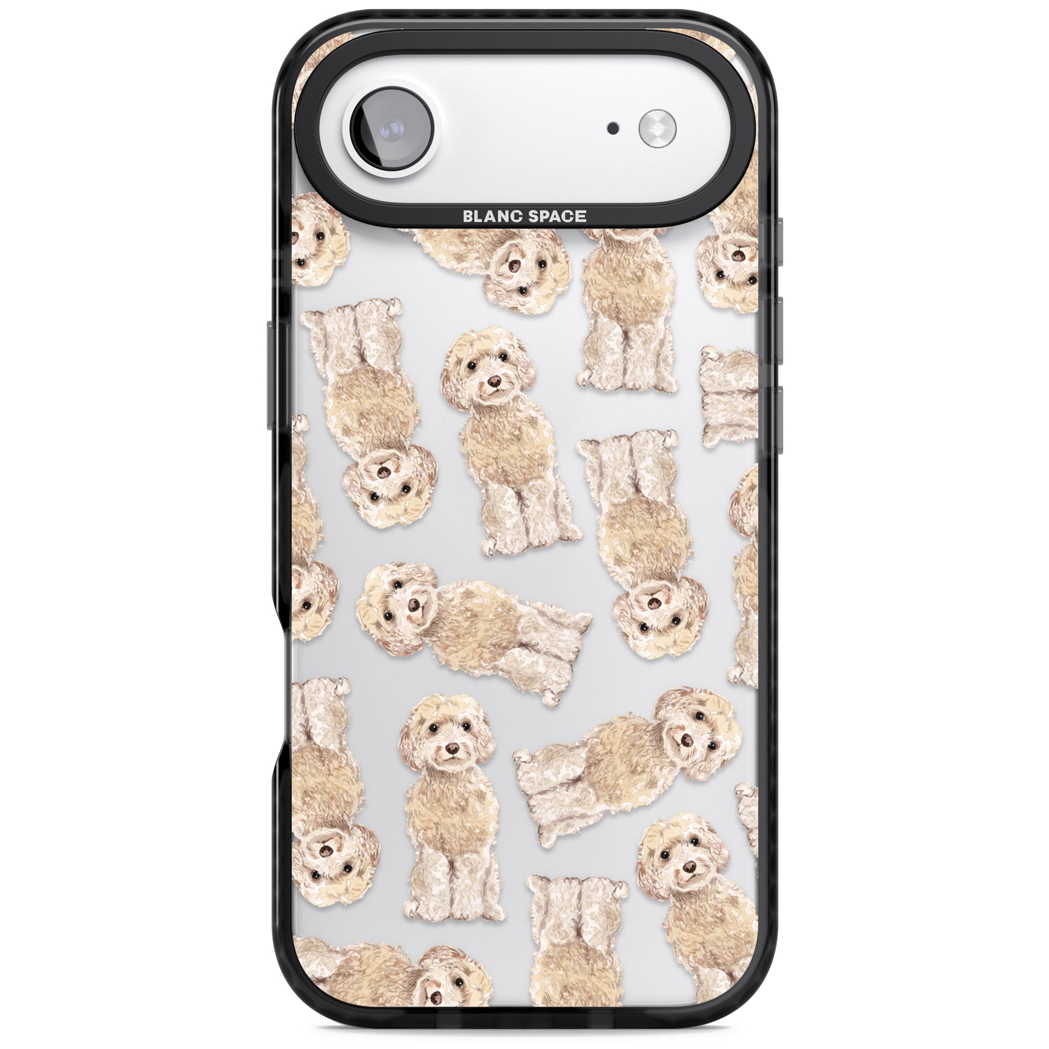 Cockapoo Patterned iPhone 17 Air Impact Black Phone Case