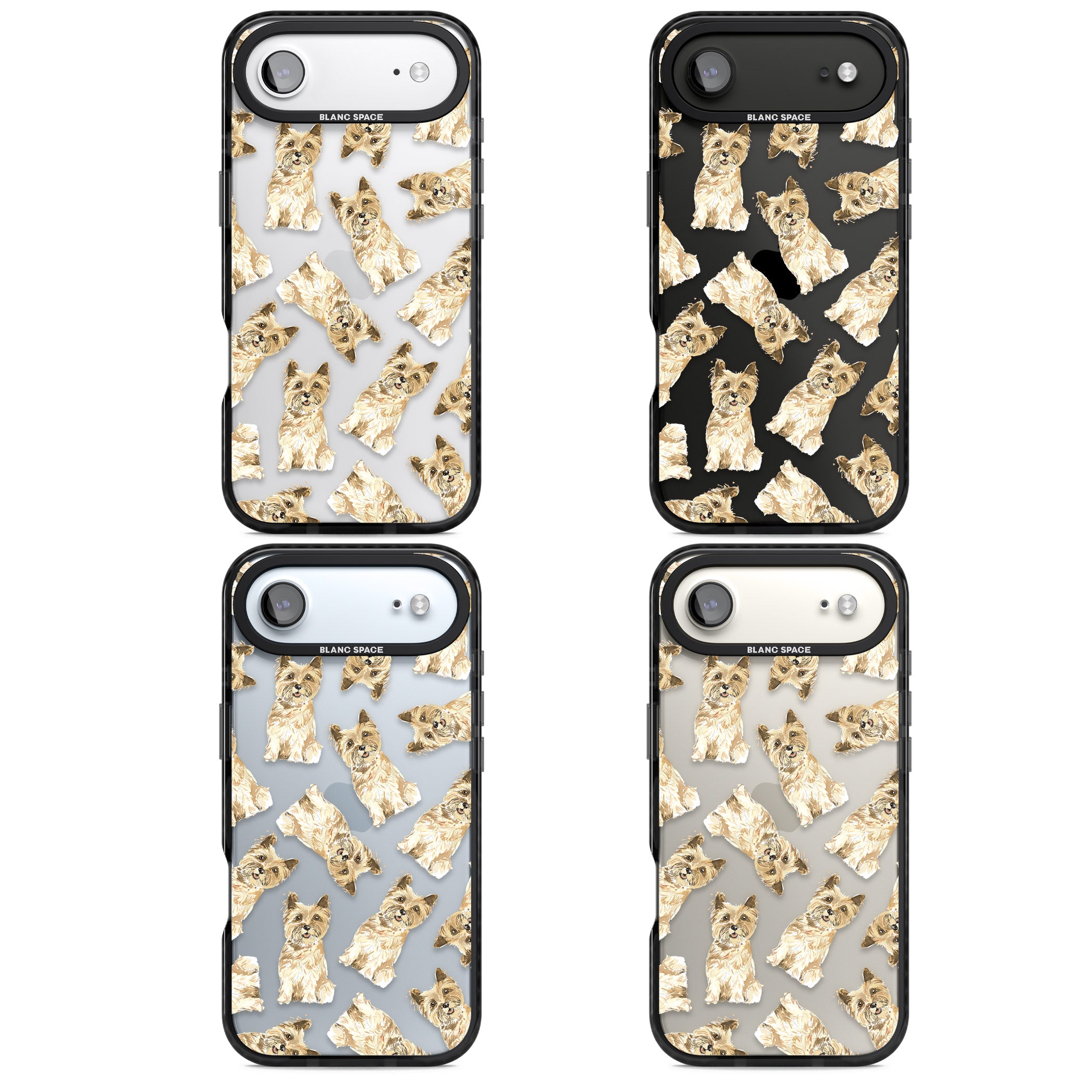 Cairn Terrier Watercolor iPhone 17 Air Impact Black Phone Case APT Impact Protection