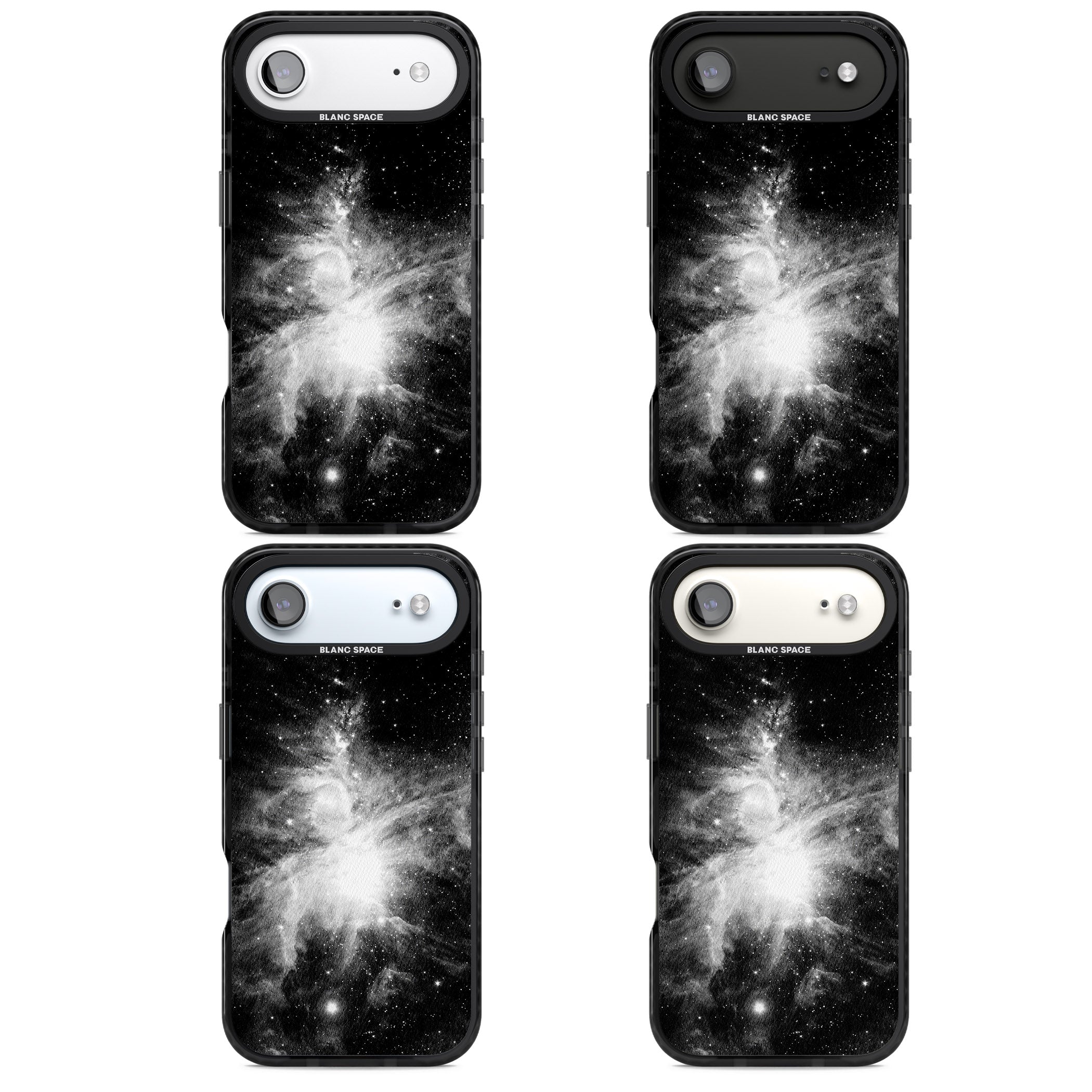 Galaxy Swirl iPhone 17 Air Impact Black Phone Case APT Impact Protection