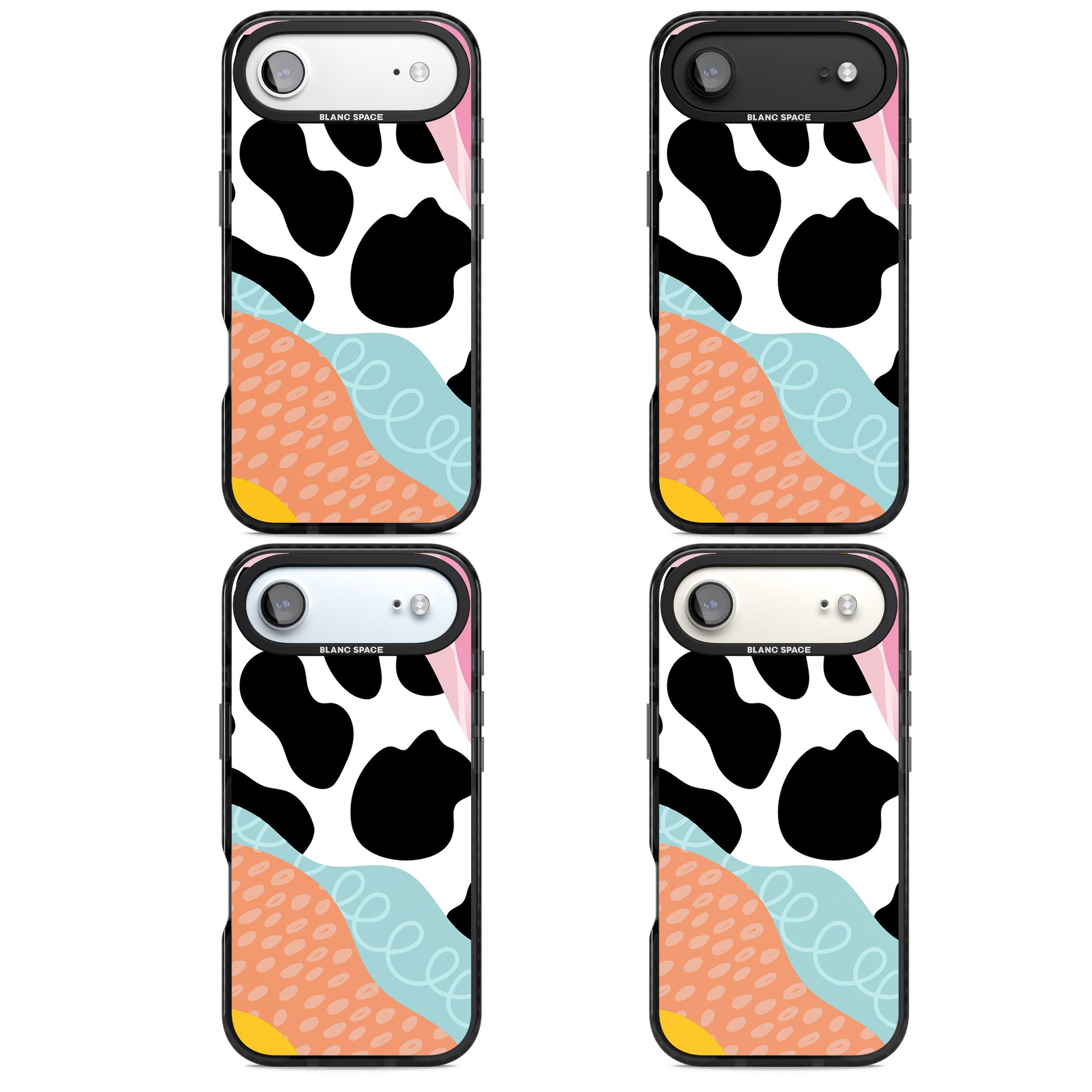 Abstract Elegance iPhone 17 Air Impact Black Phone Case APT Impact Protection