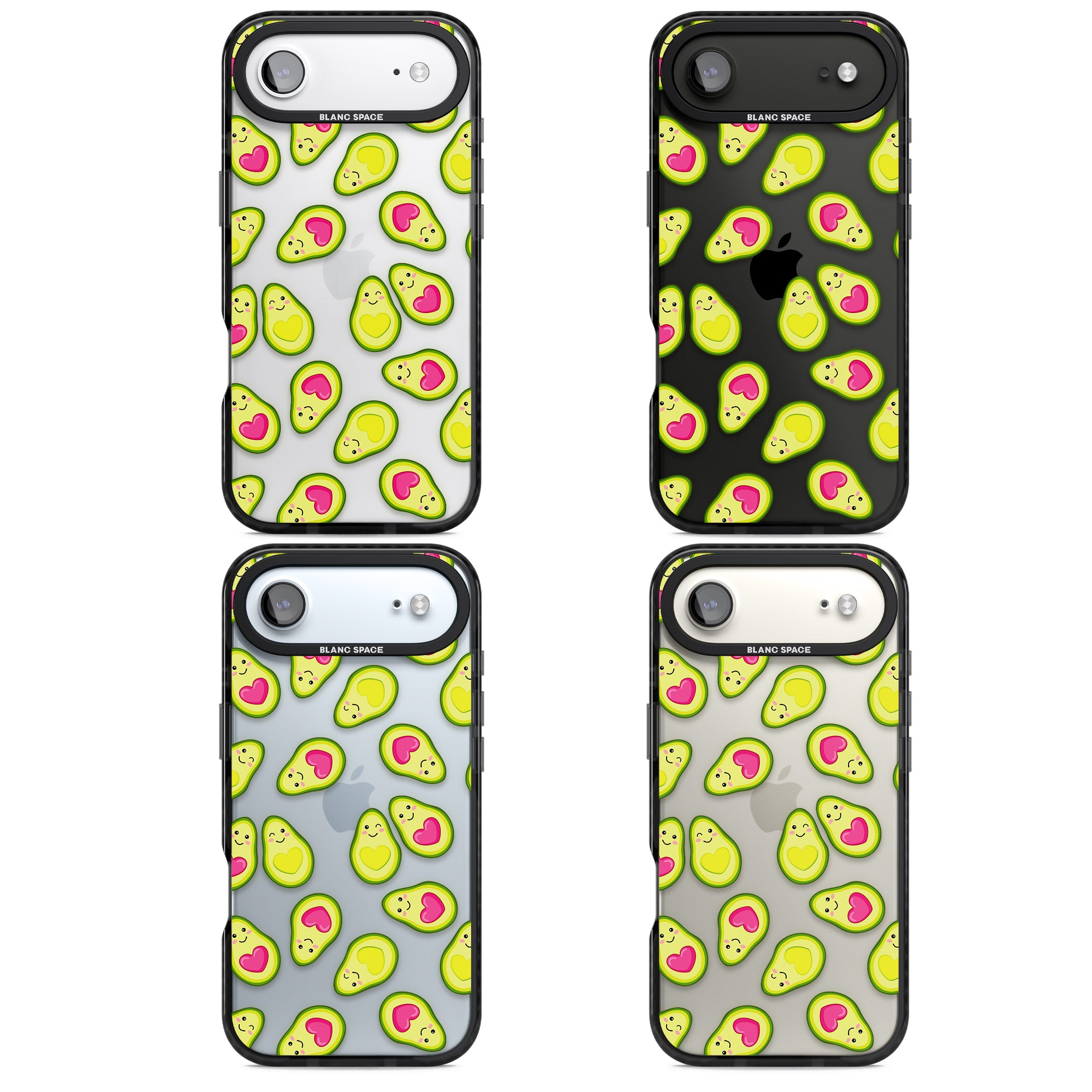 Avocado Love iPhone 17 Air Impact Black Phone Case APT Impact Protection