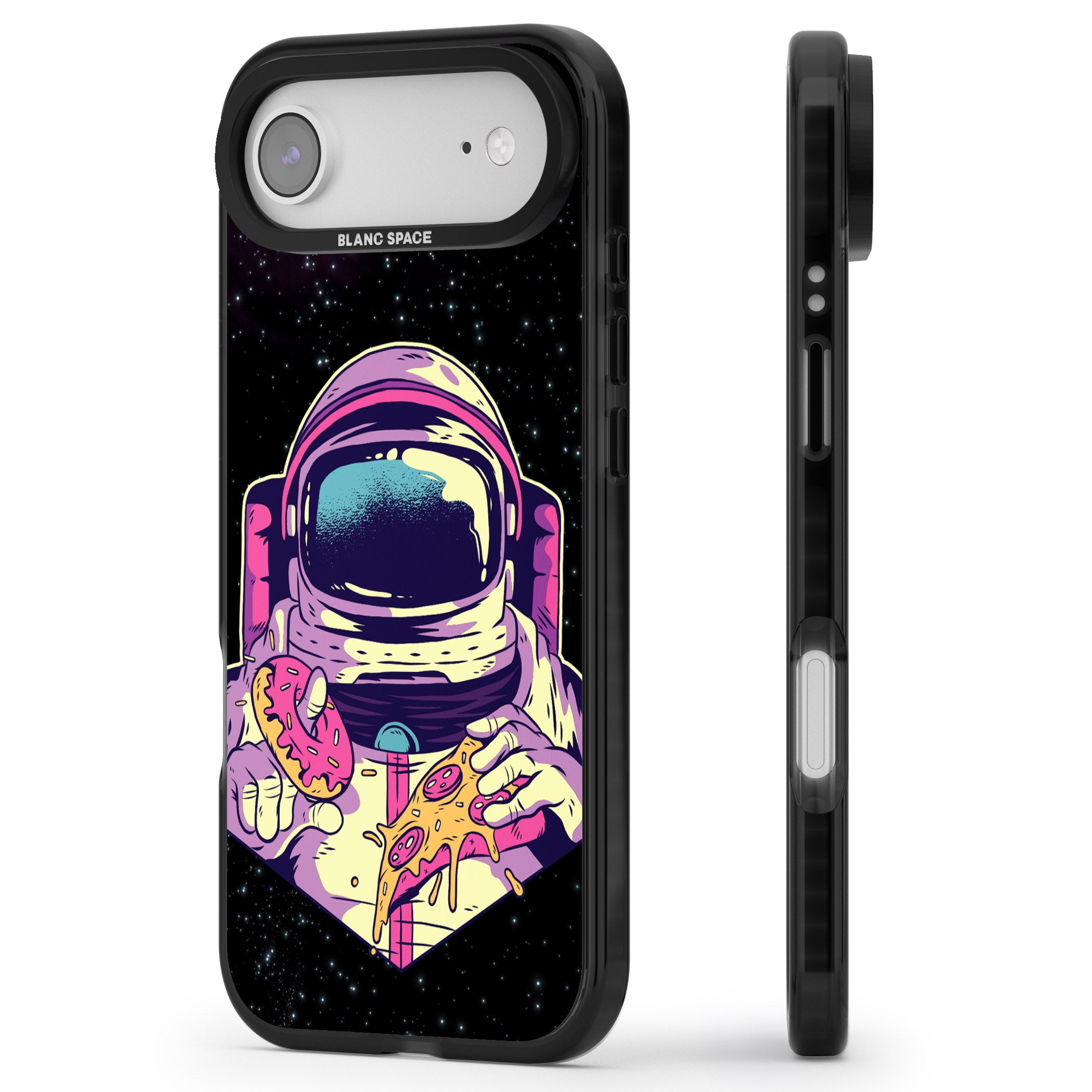 Astro Cheat Meal iPhone 17 Air Impact Black Phone Case Side Profile